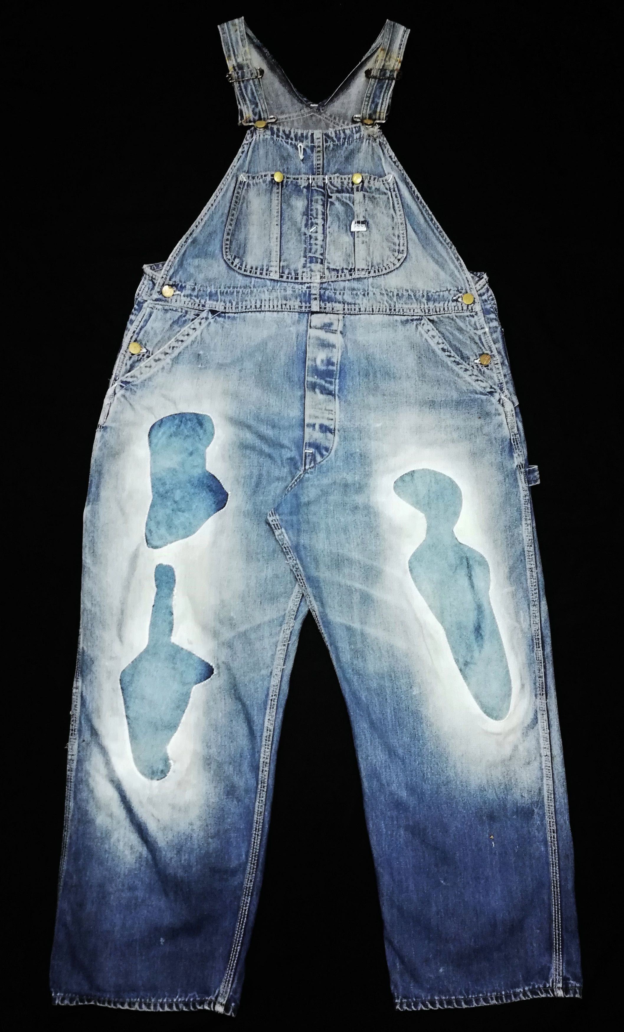 Lee × Vintage 🔥Vintage 1960's Lee Jelt Denim Overalls Measures 31 x 57🔥 Size US 31 - 2 Thumbnail