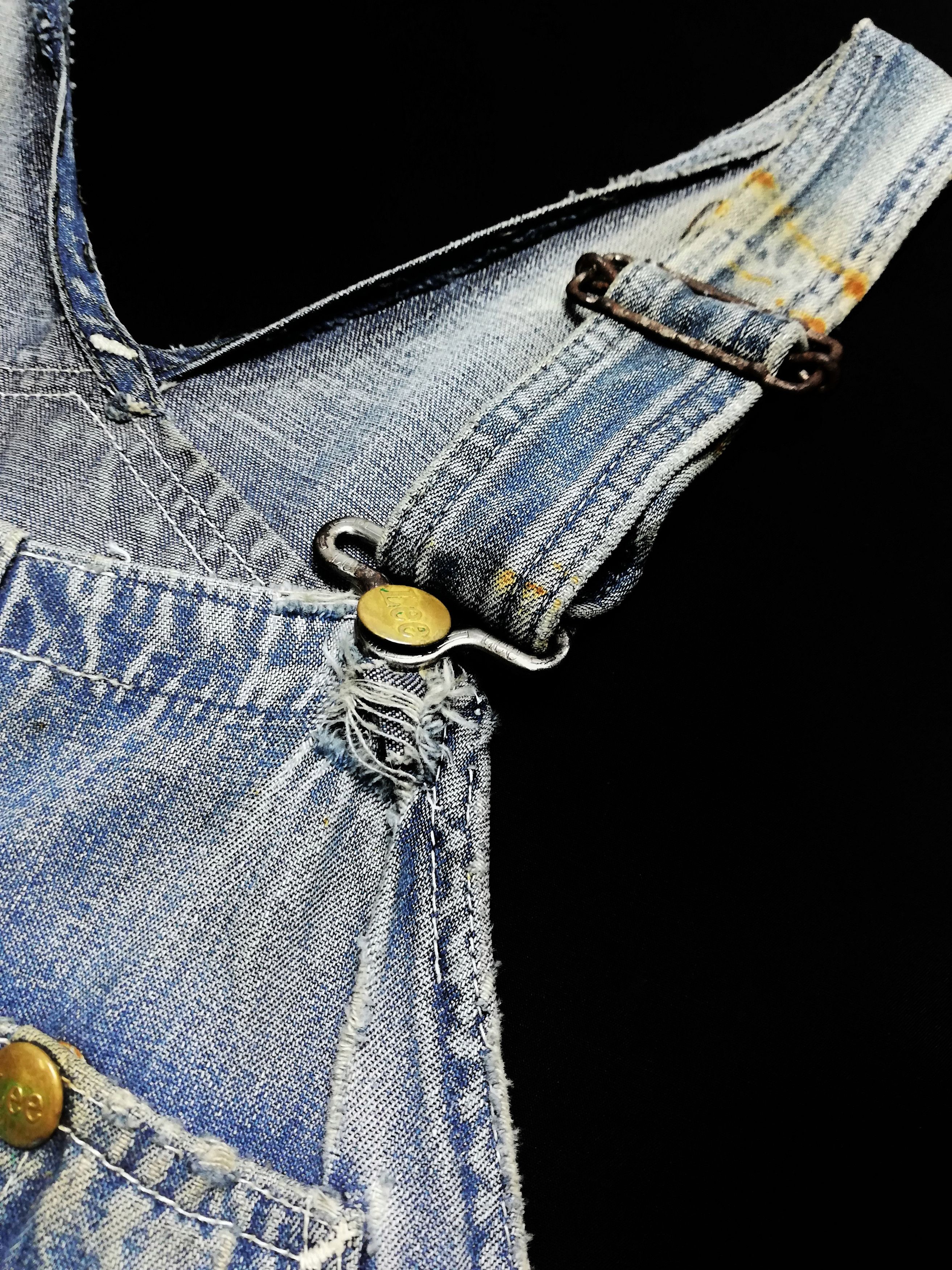 Lee × Vintage 🔥Vintage 1960's Lee Jelt Denim Overalls Measures 31 x 57🔥 Size US 31 - 10 Thumbnail