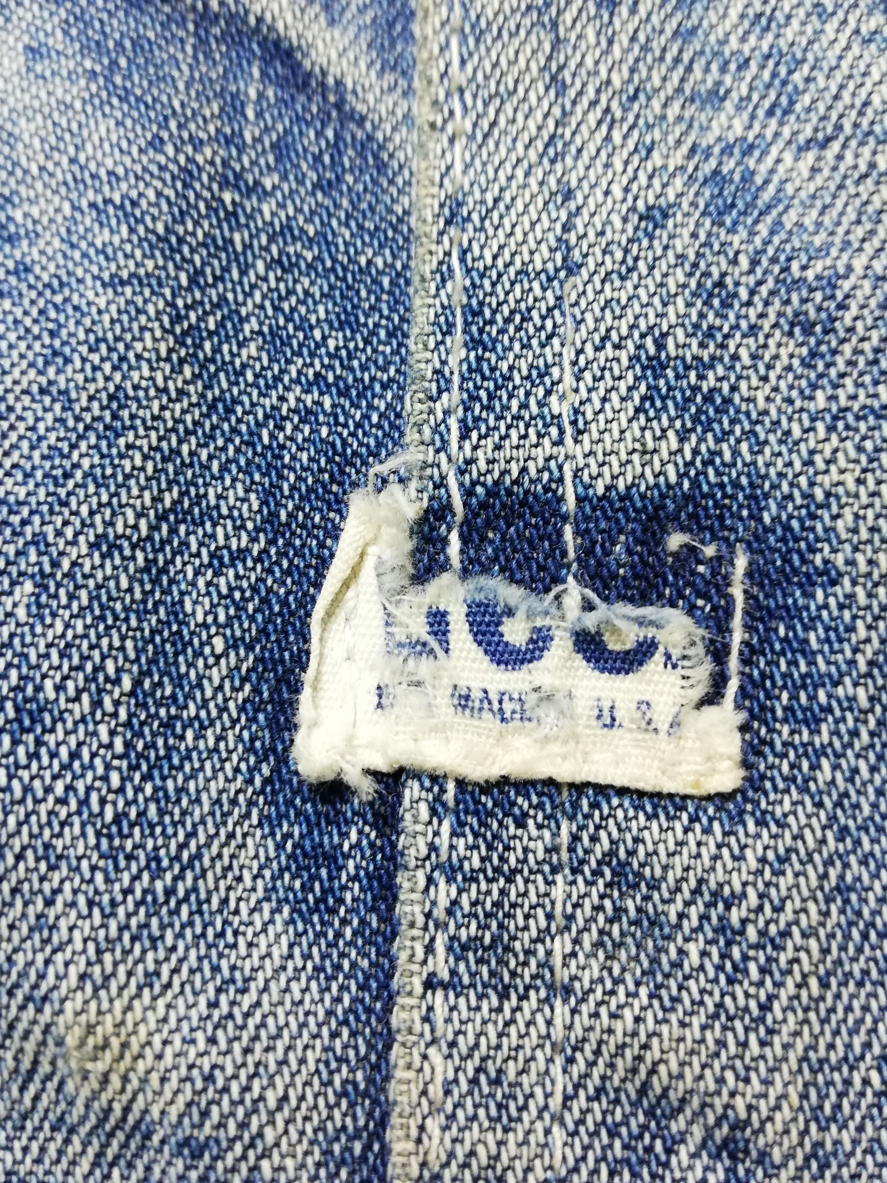 Lee × Vintage 🔥Vintage 1960's Lee Jelt Denim Overalls Measures 31 x 57🔥 Size US 31 - 11 Thumbnail