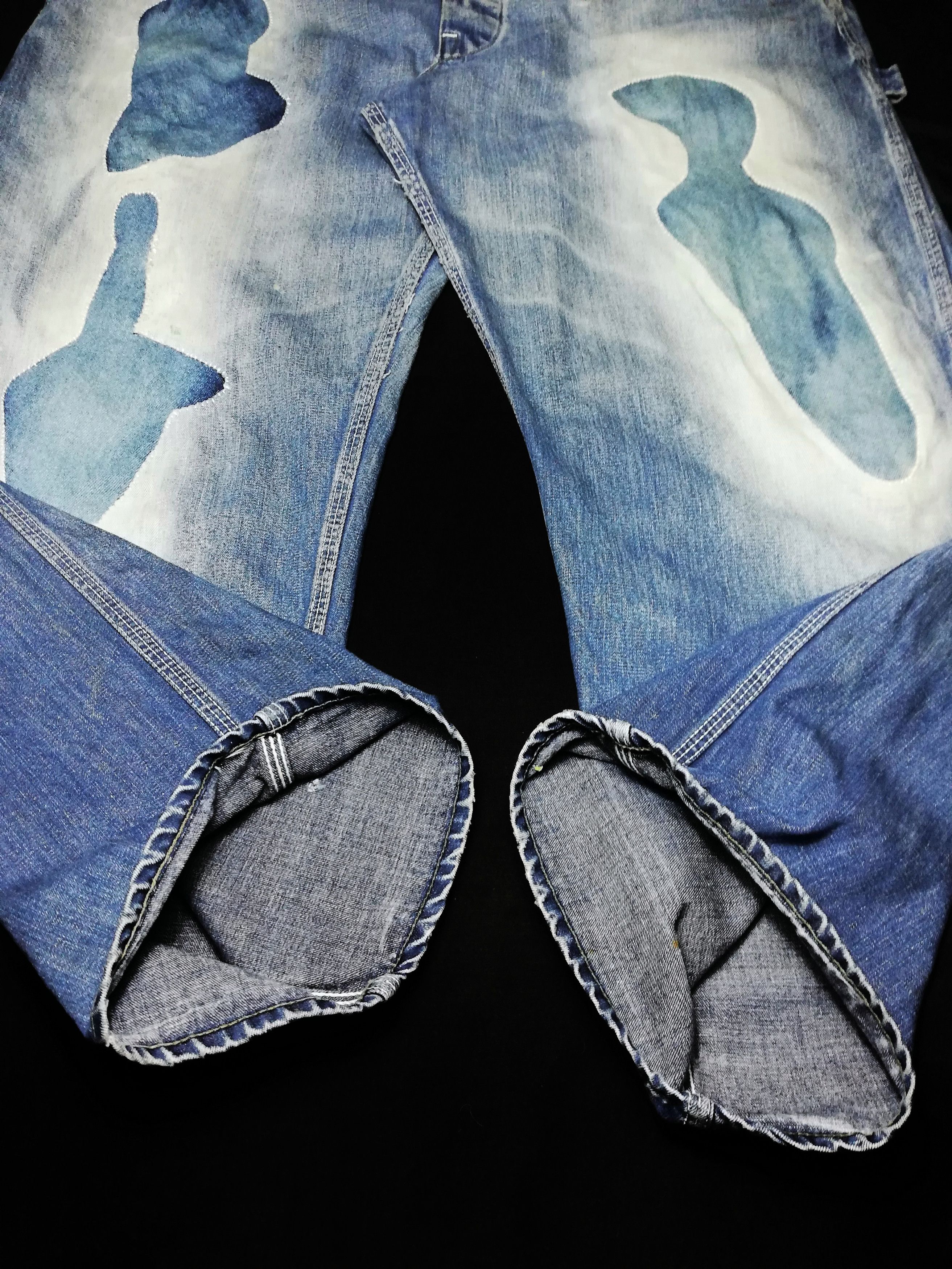 Lee × Vintage 🔥Vintage 1960's Lee Jelt Denim Overalls Measures 31 x 57🔥 Size US 31 - 16 Thumbnail
