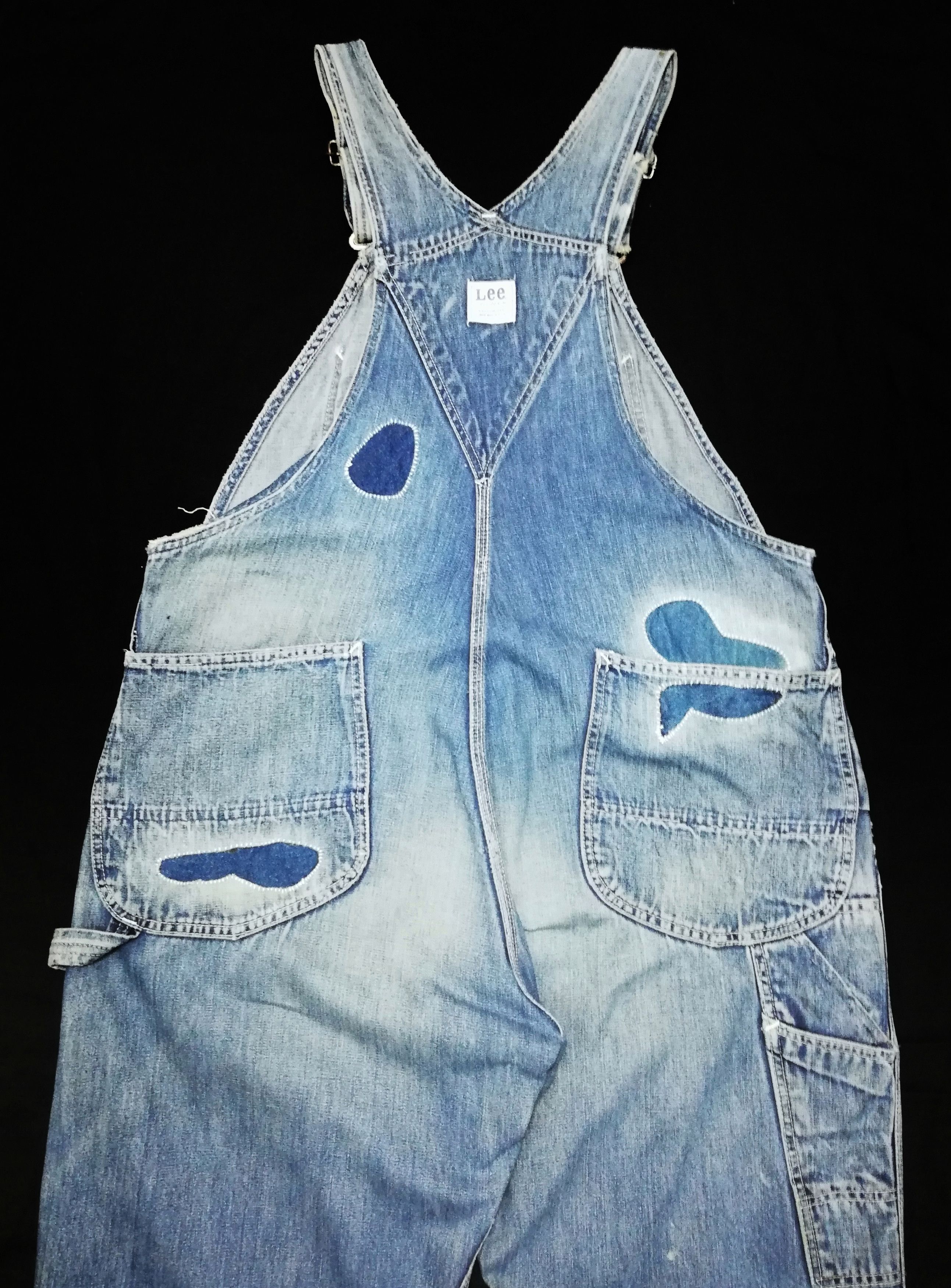 Lee × Vintage 🔥Vintage 1960's Lee Jelt Denim Overalls Measures 31 x 57🔥 Size US 31 - 19 Thumbnail