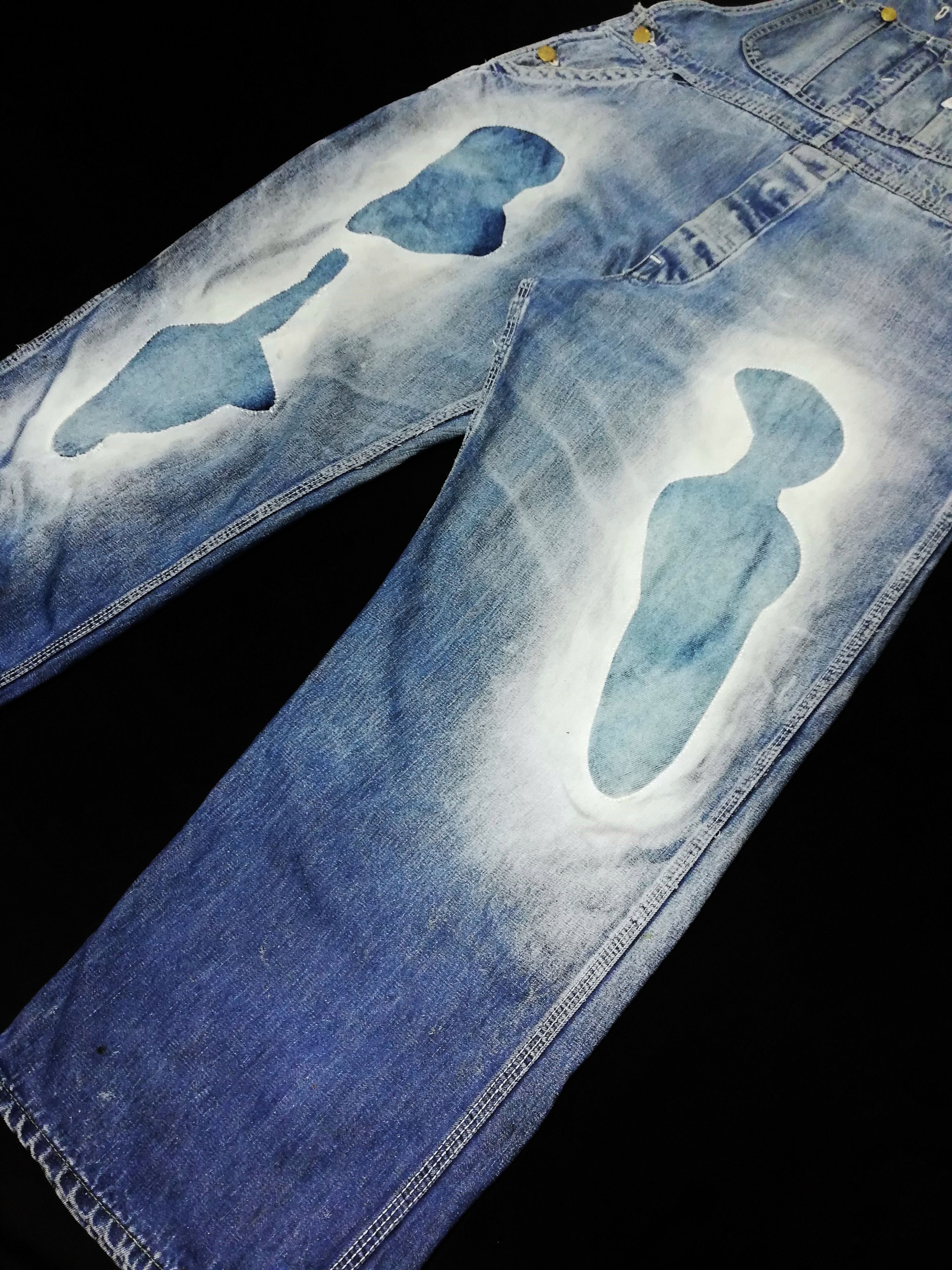 Lee × Vintage 🔥Vintage 1960's Lee Jelt Denim Overalls Measures 31 x 57🔥 Size US 31 - 5 Thumbnail