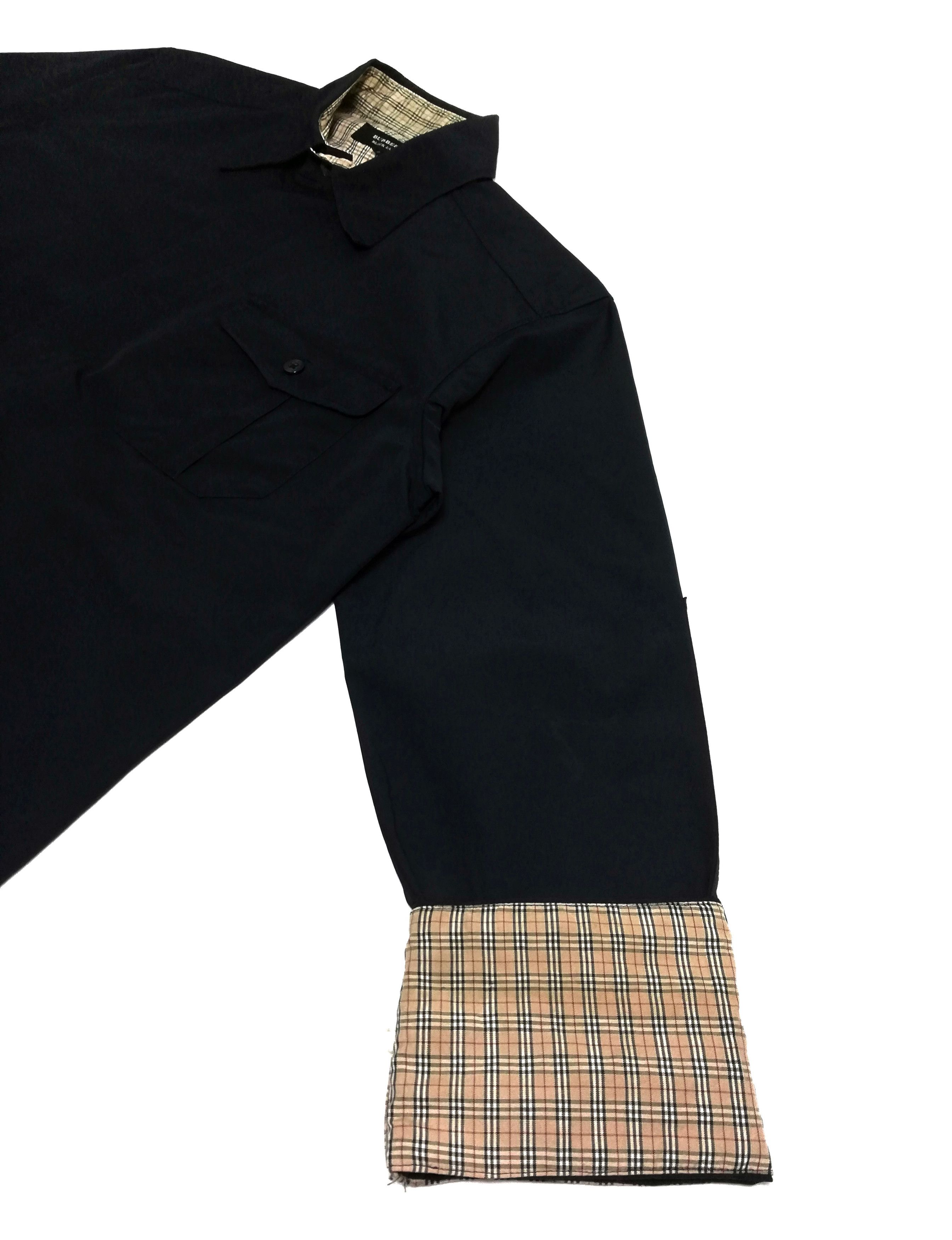 Black Label × Burberry × Vintage 🔥Burberry Black Label Nova Check Polyester Button Shirt🔥 Size US M / EU 48-50 / 2 - 3 Thumbnail
