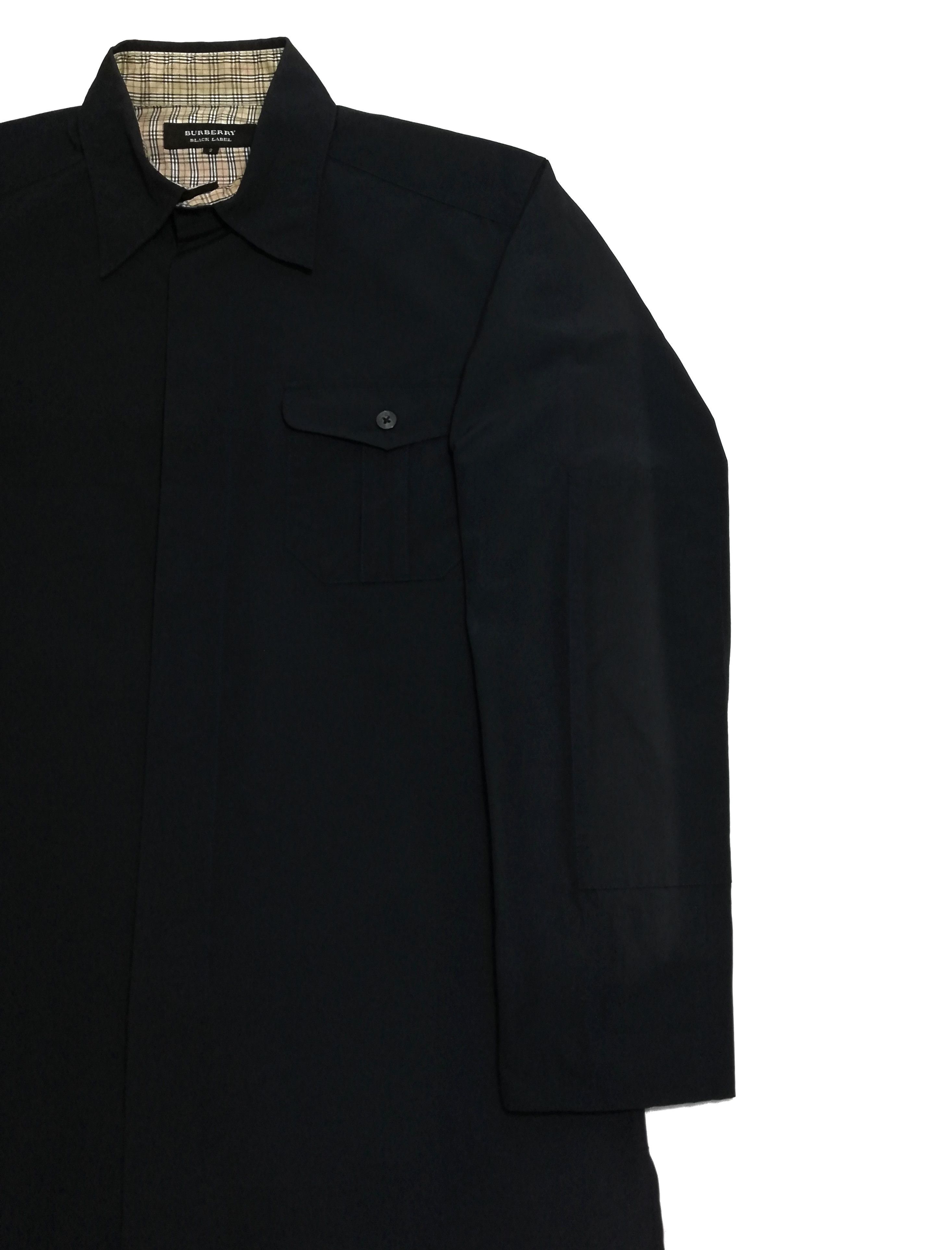 Black Label × Burberry × Vintage 🔥Burberry Black Label Nova Check Polyester Button Shirt🔥 Size US M / EU 48-50 / 2 - 7 Thumbnail