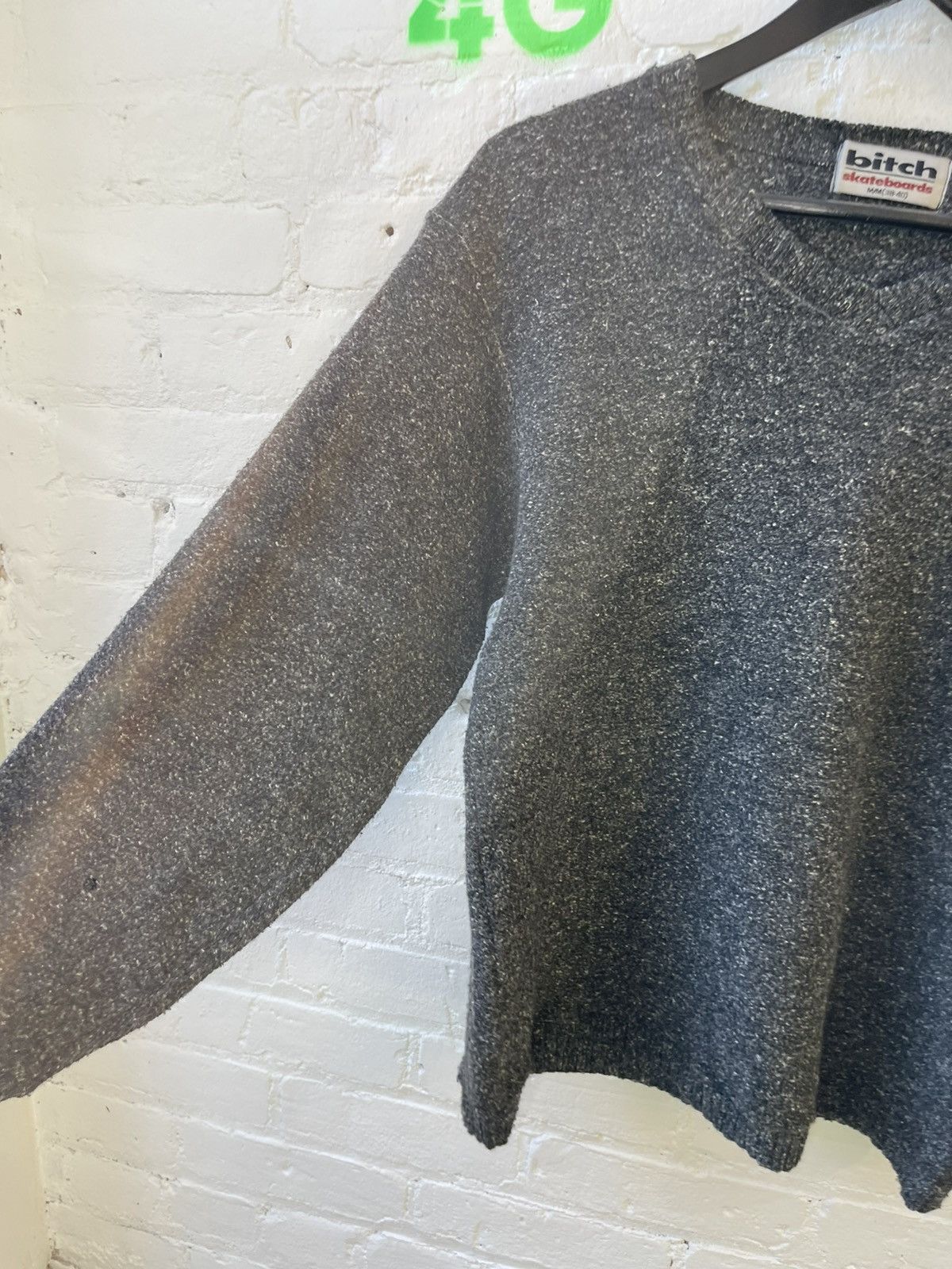 Vintage 90s BITCH SKATEBOARDS BRAND Cozy Grey Sweater soft Size US M / EU 48-50 / 2 - 5 Thumbnail