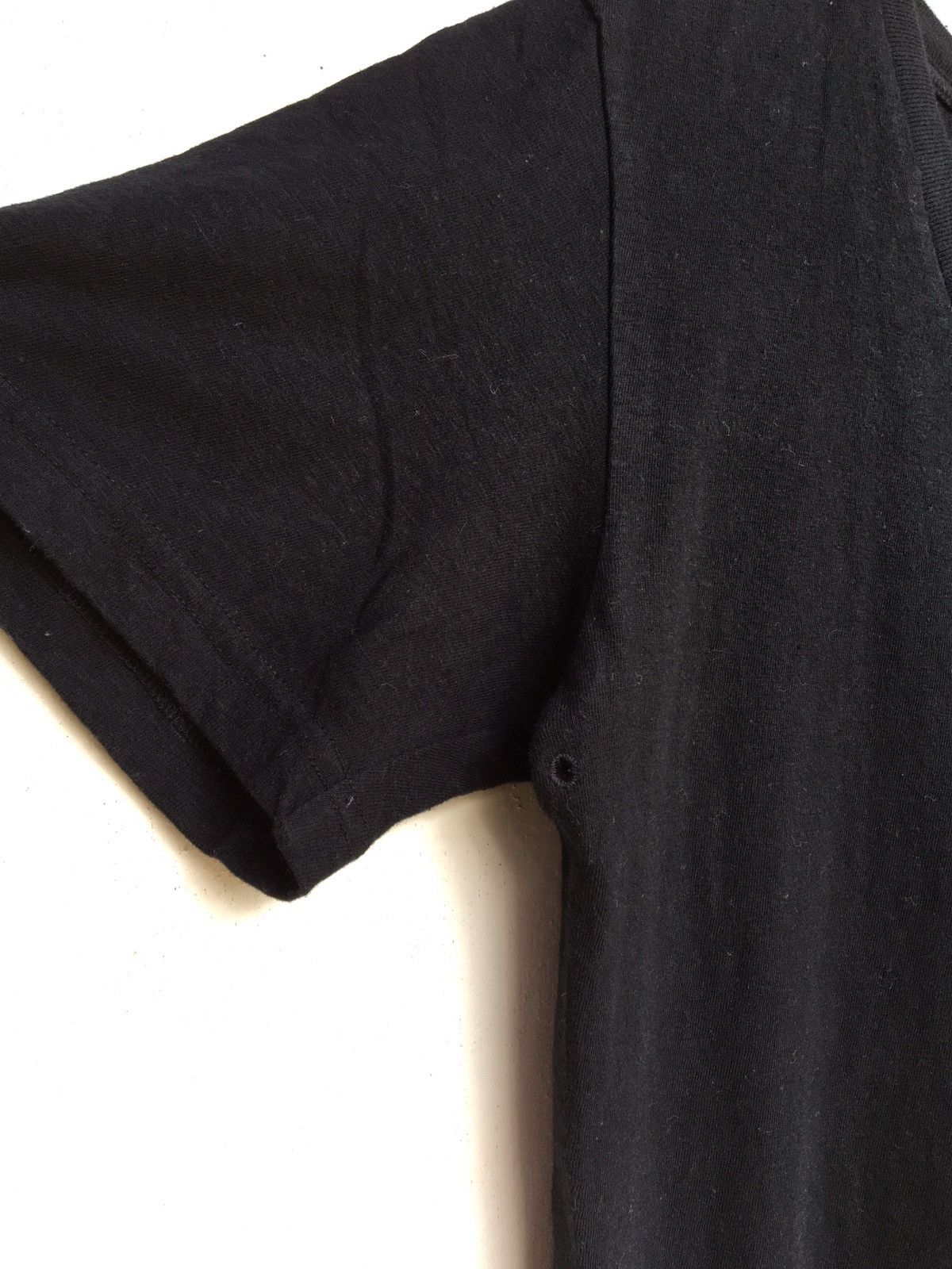 Number (N)ine Number (N)ine V Neck Mens Plain Black Tee Size US S / EU 44-46 / 1 - 13 Thumbnail