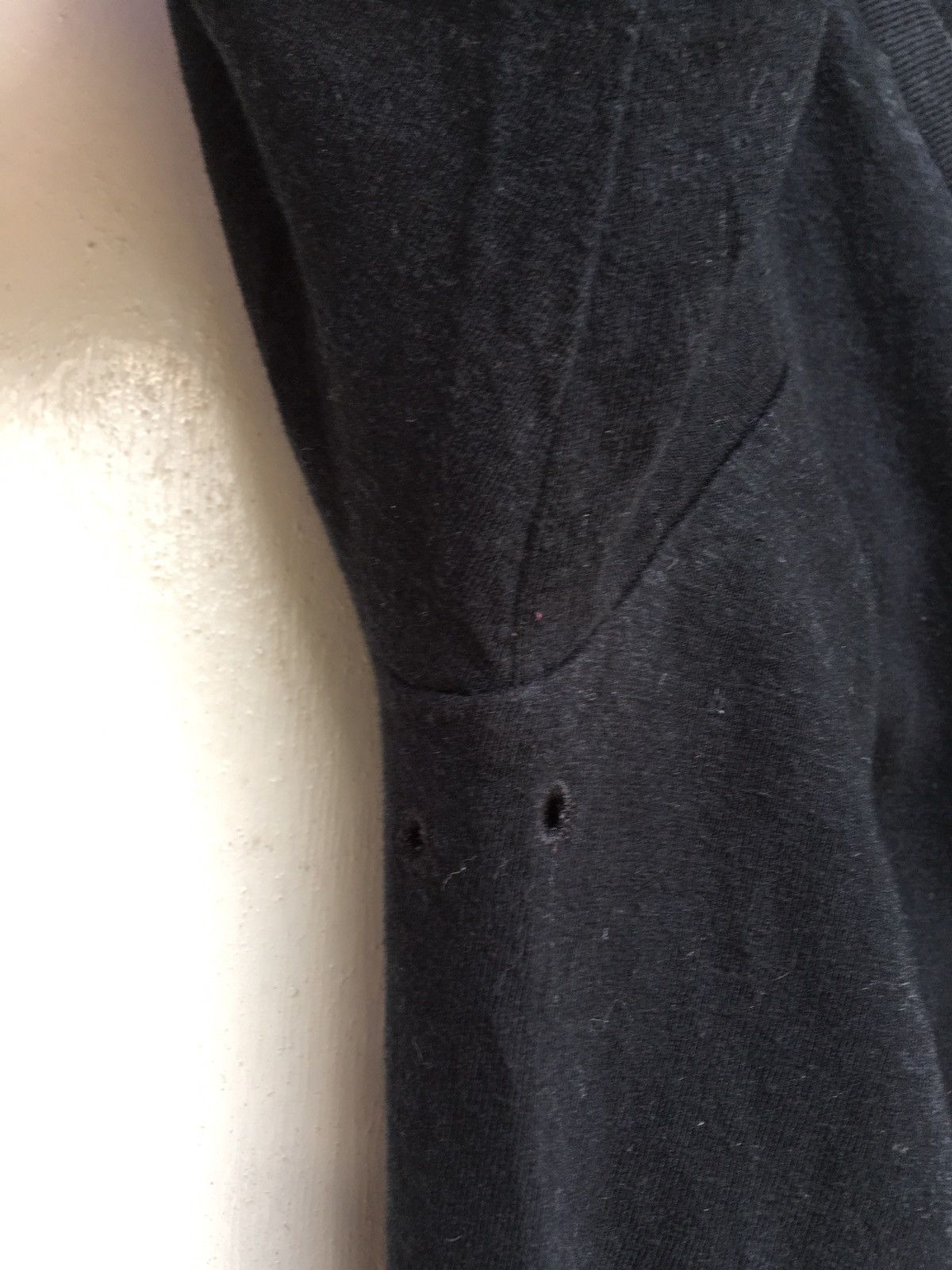 Number (N)ine Number (N)ine V Neck Mens Plain Black Tee Size US S / EU 44-46 / 1 - 14 Thumbnail