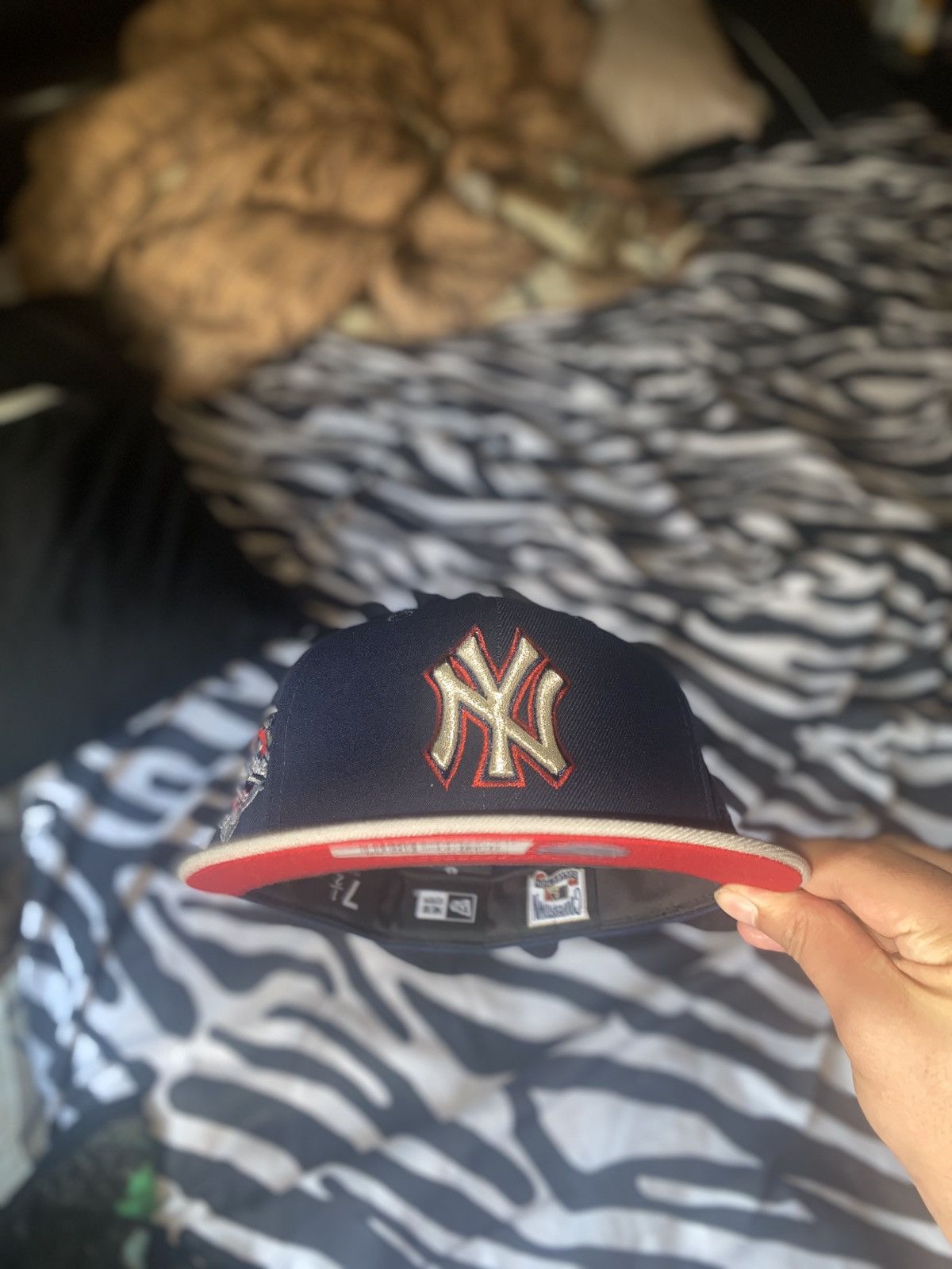 Hat Club × MLB × New Era 7 1/2 Exclusive New York yankees nets crossover fitted hat Size ONE SIZE - 2 Thumbnail
