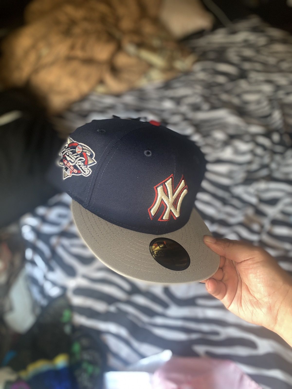 Hat Club × MLB × New Era 7 1/2 Exclusive New York yankees nets crossover fitted hat Size ONE SIZE - 1 Thumbnail