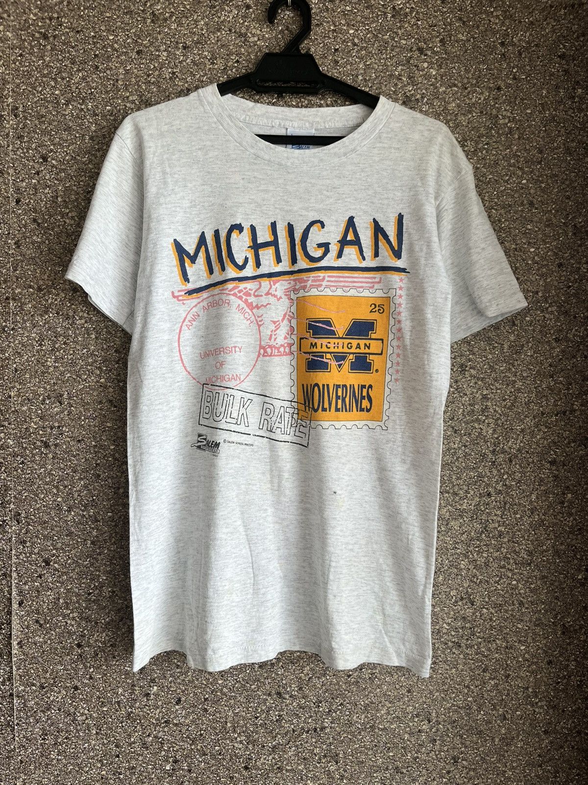 image of Vintage Michigan Ft7 in Grey, Men's (Size Small)