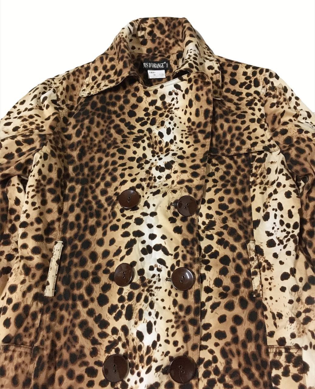 Designer × Vintage 🔥Jus D Orange Paris Leapord Design Relaxing Button Jacket Size S / US 4 / IT 40 - 4 Thumbnail