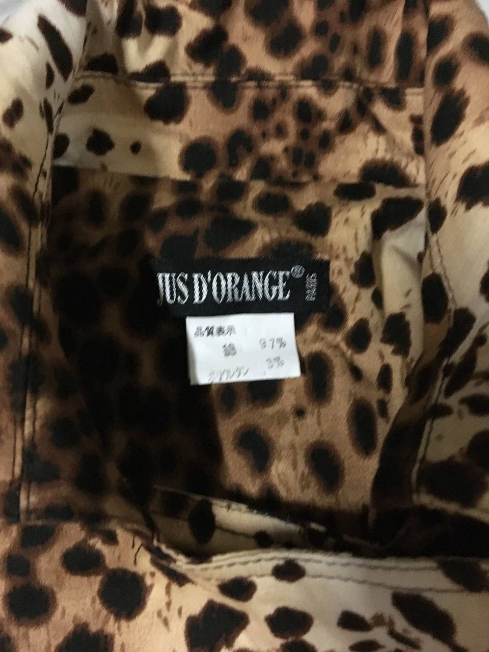 Designer × Vintage 🔥Jus D Orange Paris Leapord Design Relaxing Button Jacket Size S / US 4 / IT 40 - 5 Thumbnail