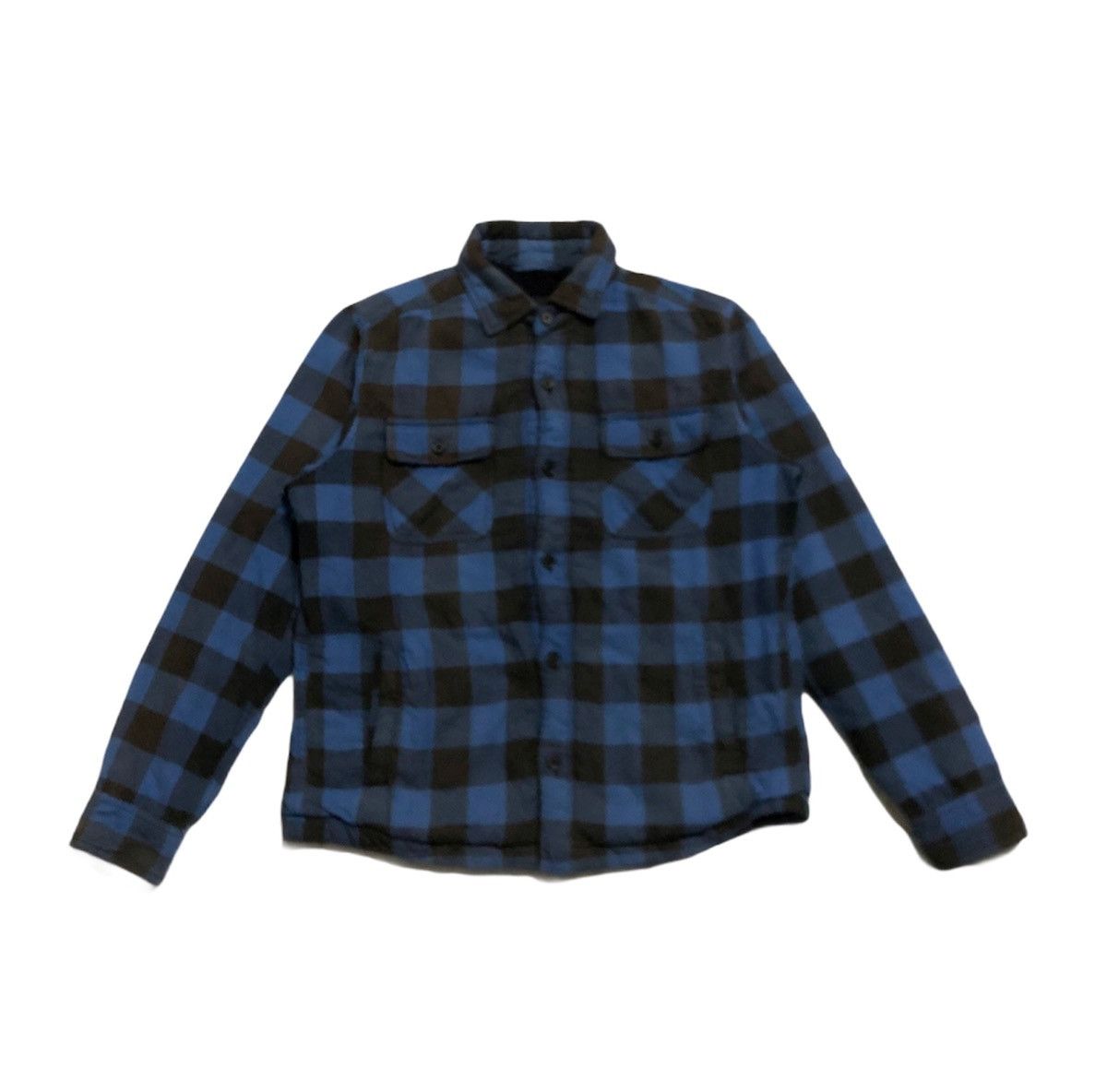 Japanese Brand × Uniqlo 🔥Uniqlo Button Check Fleece Sherpa Inside Size US S / EU 44-46 / 1 - 2 Thumbnail