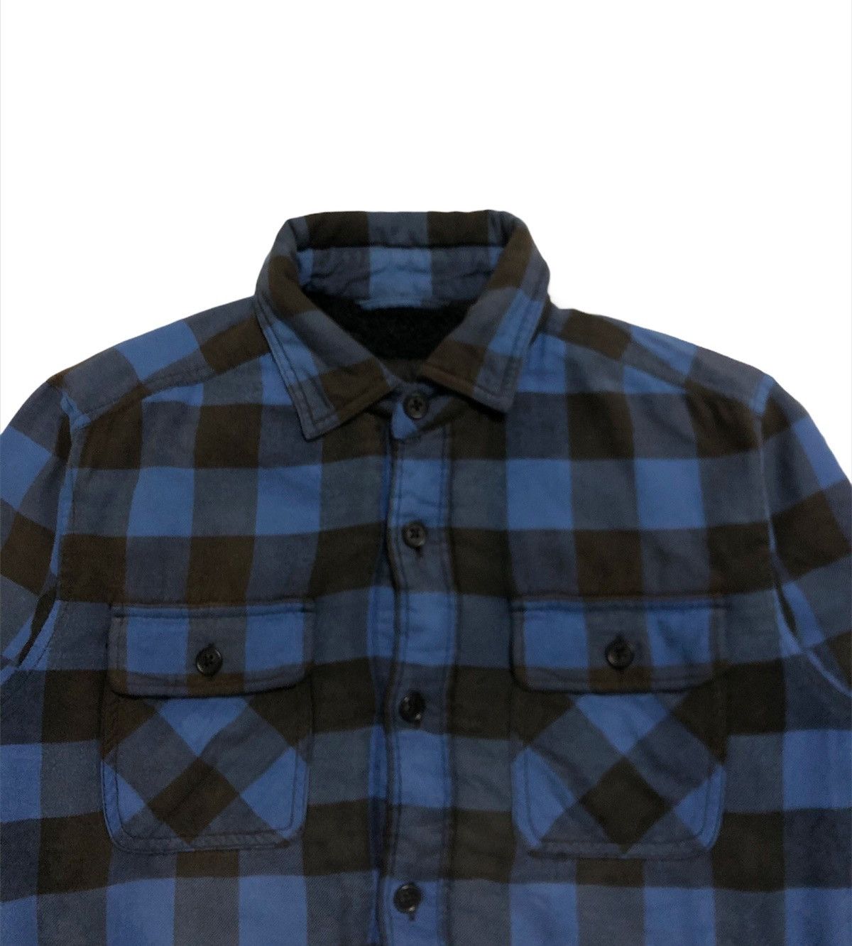 Japanese Brand × Uniqlo 🔥Uniqlo Button Check Fleece Sherpa Inside Size US S / EU 44-46 / 1 - 6 Thumbnail