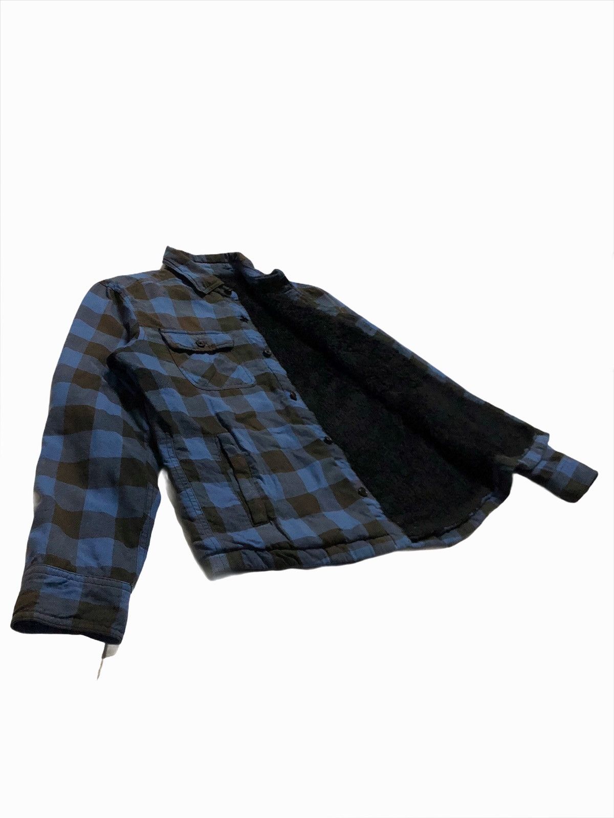 Japanese Brand × Uniqlo 🔥Uniqlo Button Check Fleece Sherpa Inside Size US S / EU 44-46 / 1 - 5 Thumbnail