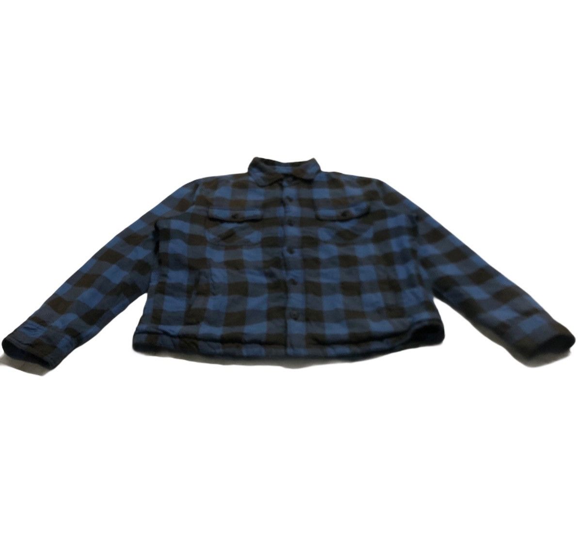 Japanese Brand × Uniqlo 🔥Uniqlo Button Check Fleece Sherpa Inside Size US S / EU 44-46 / 1 - 4 Thumbnail