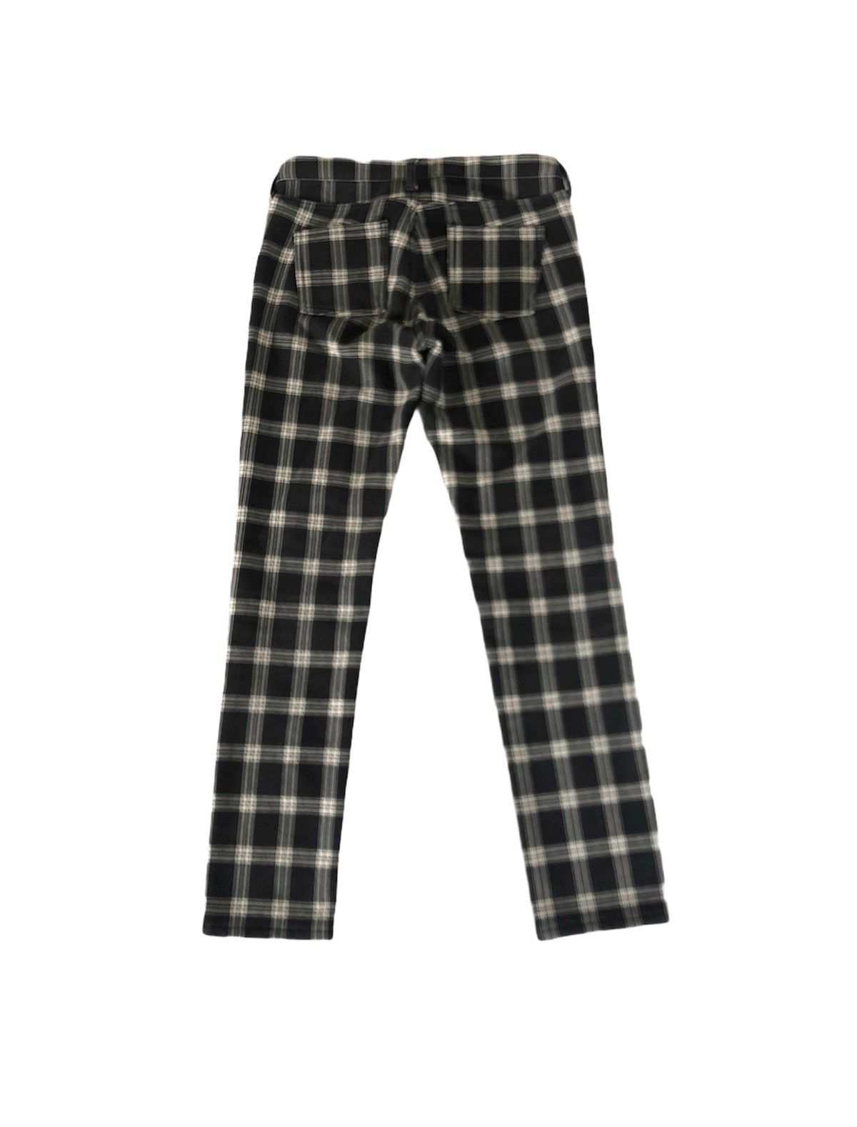 Japanese Brand 🔥Back Number Check Polyester Casual Pants Size US 28 / EU 44 - 2 Thumbnail