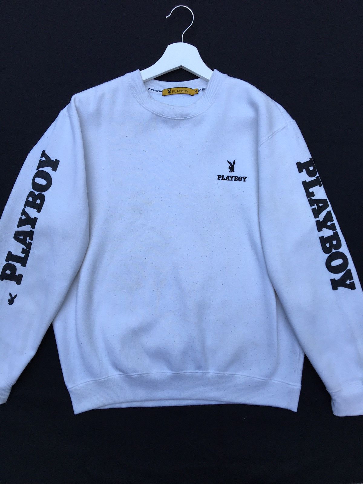 Playboy Vintage Playboy Big Logo Spellout Sweatshirt Size US M / EU 48-50 / 2 - 2 Thumbnail