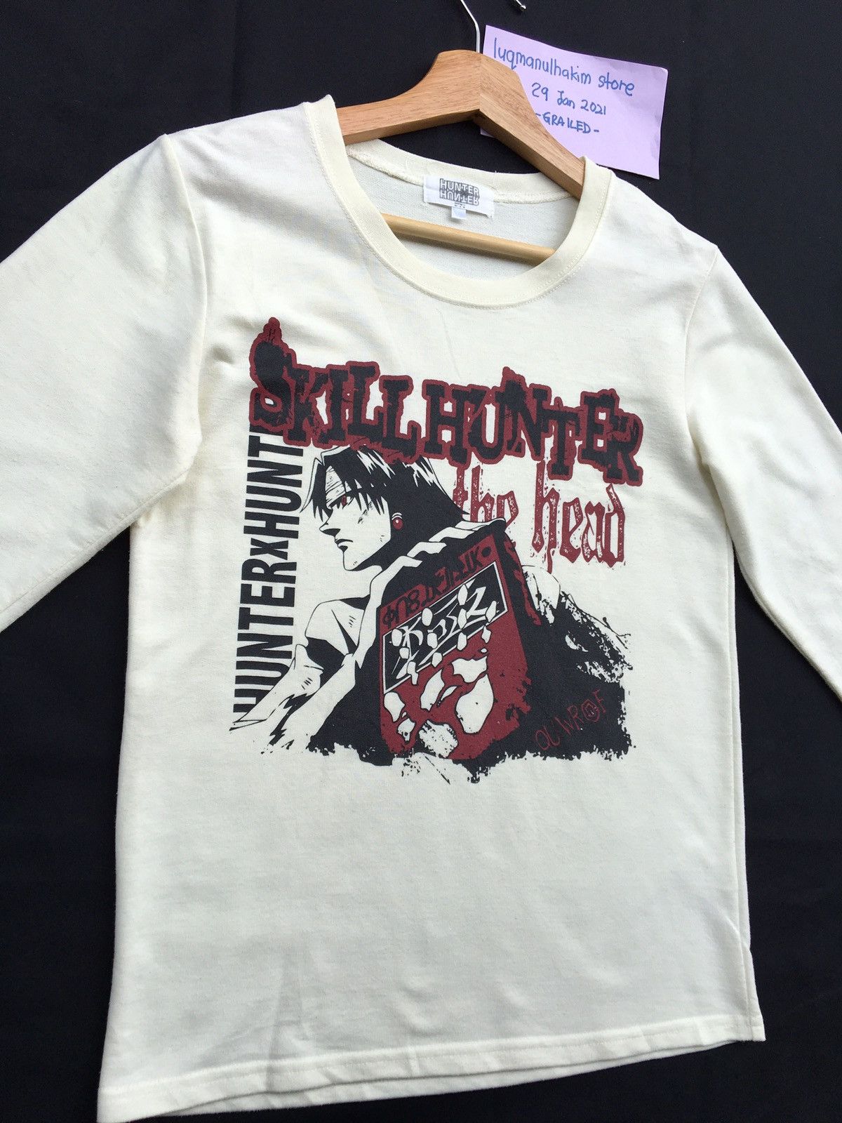 Hunter Hunter x Hunter Black Pro Skill Hunter Long Sleeve Tshirt Size US S / EU 44-46 / 1 - 3 Thumbnail