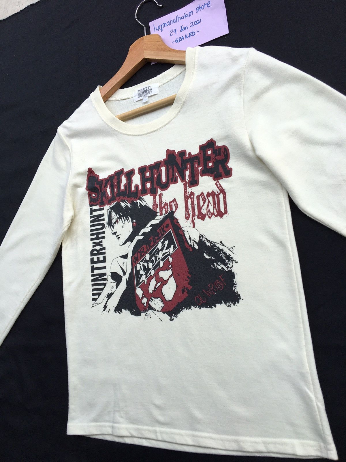 Hunter Hunter x Hunter Black Pro Skill Hunter Long Sleeve Tshirt Size US S / EU 44-46 / 1 - 4 Thumbnail