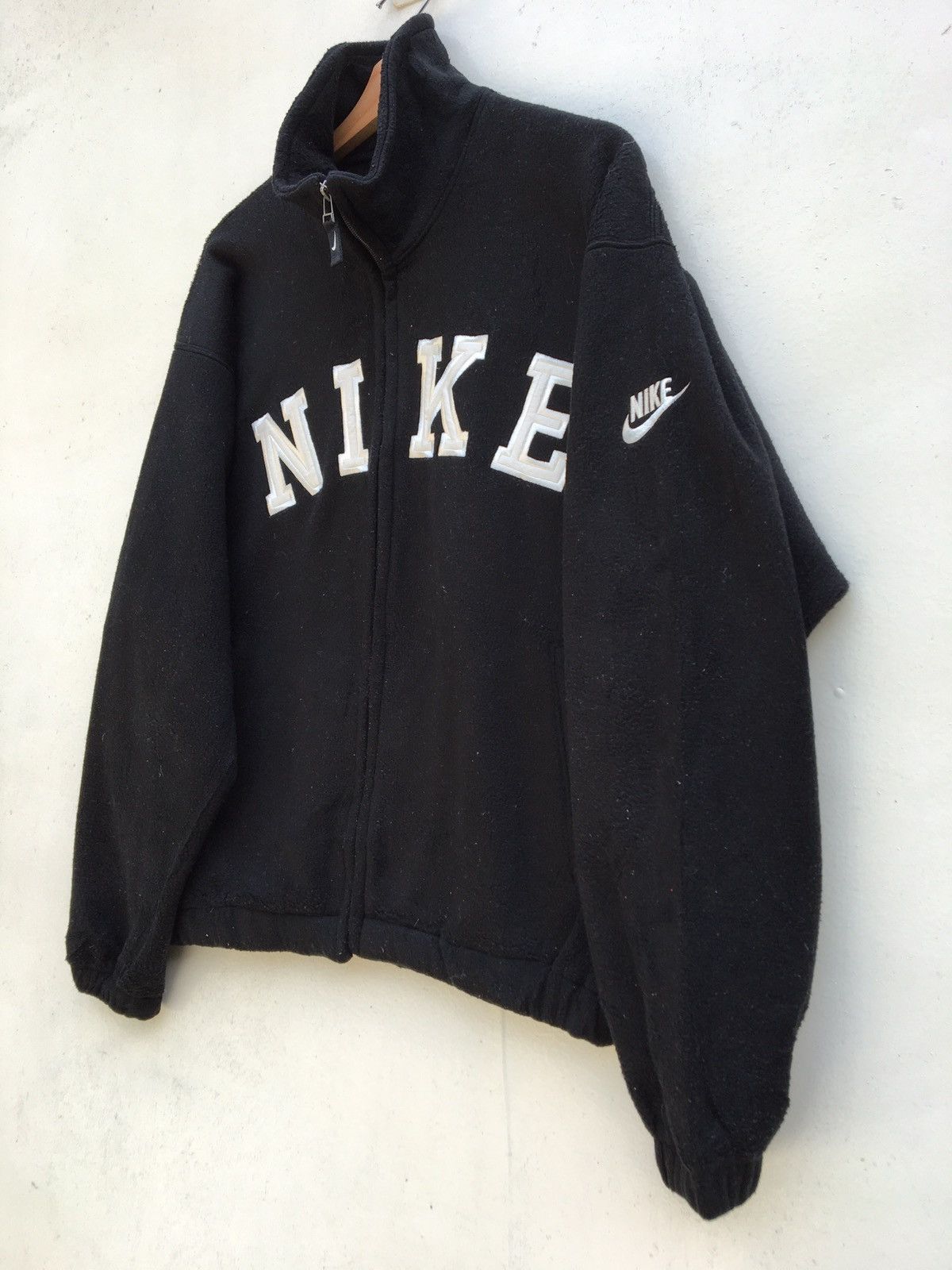 Nike Vintage Nike Fleece Sweater Big Logo Spellout Size US L / EU 52-54 / 3 - 2 Thumbnail