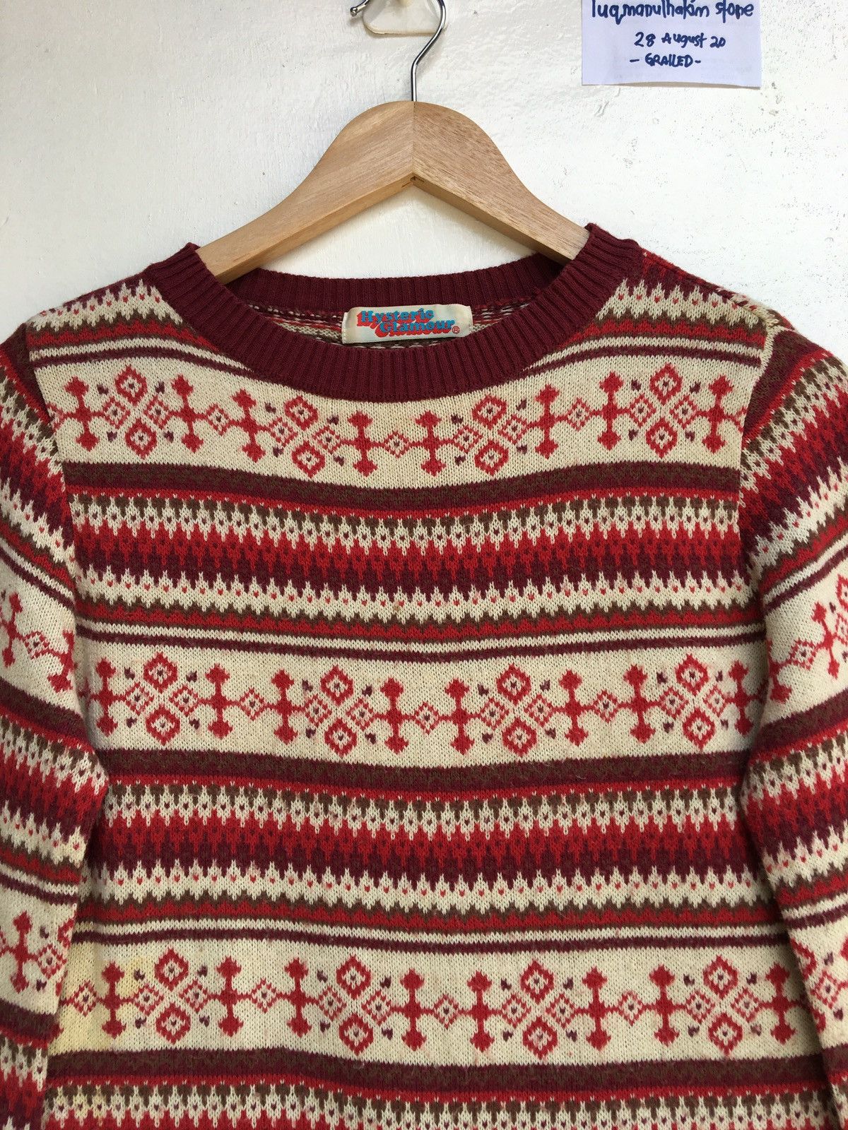 Hysteric Glamour Vintage Hysteric Glamour Wool Longsleeve Knitwear Size US M / EU 48-50 / 2 - 4 Thumbnail