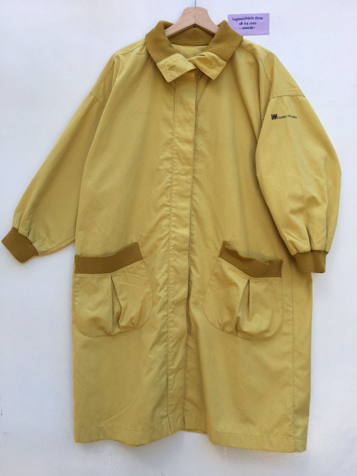 Issey Miyake × Vintage Issey Miyake Design Studio Rare Long Coat Squirrel Yellow Size US L / EU 52-54 / 3 - 5 Thumbnail