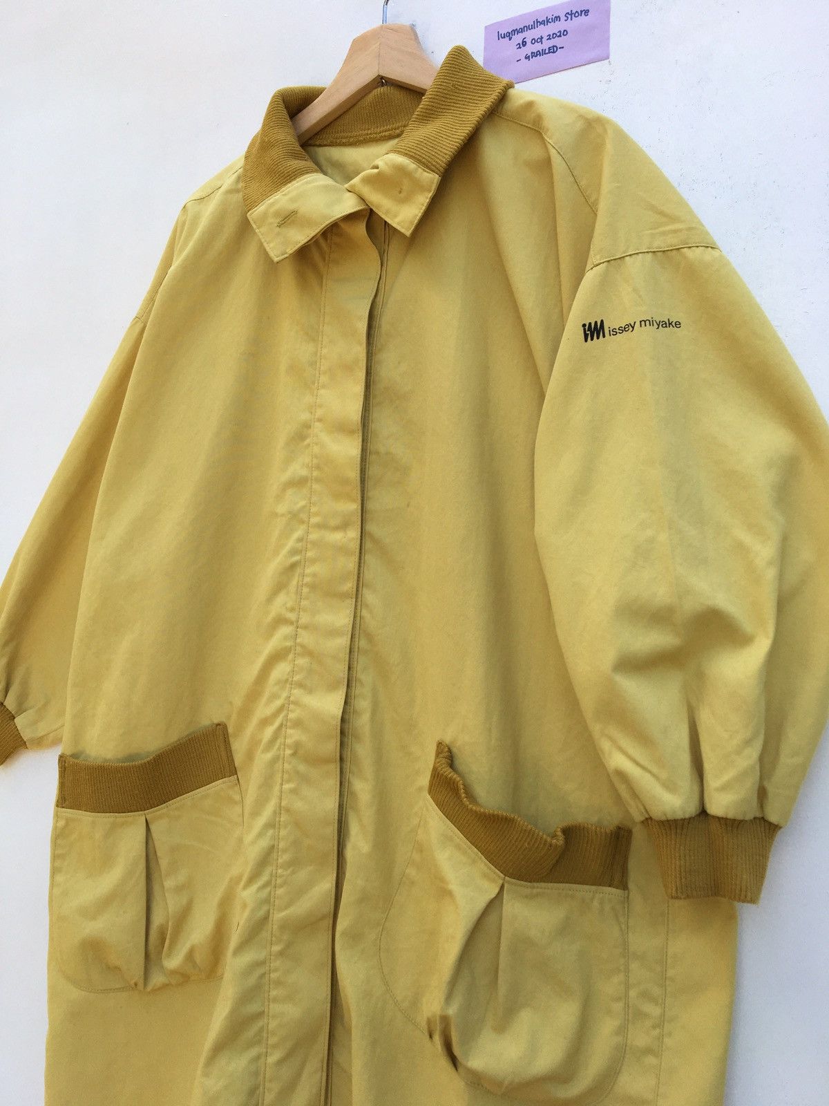 Issey Miyake × Vintage Issey Miyake Design Studio Rare Long Coat Squirrel Yellow Size US L / EU 52-54 / 3 - 8 Thumbnail