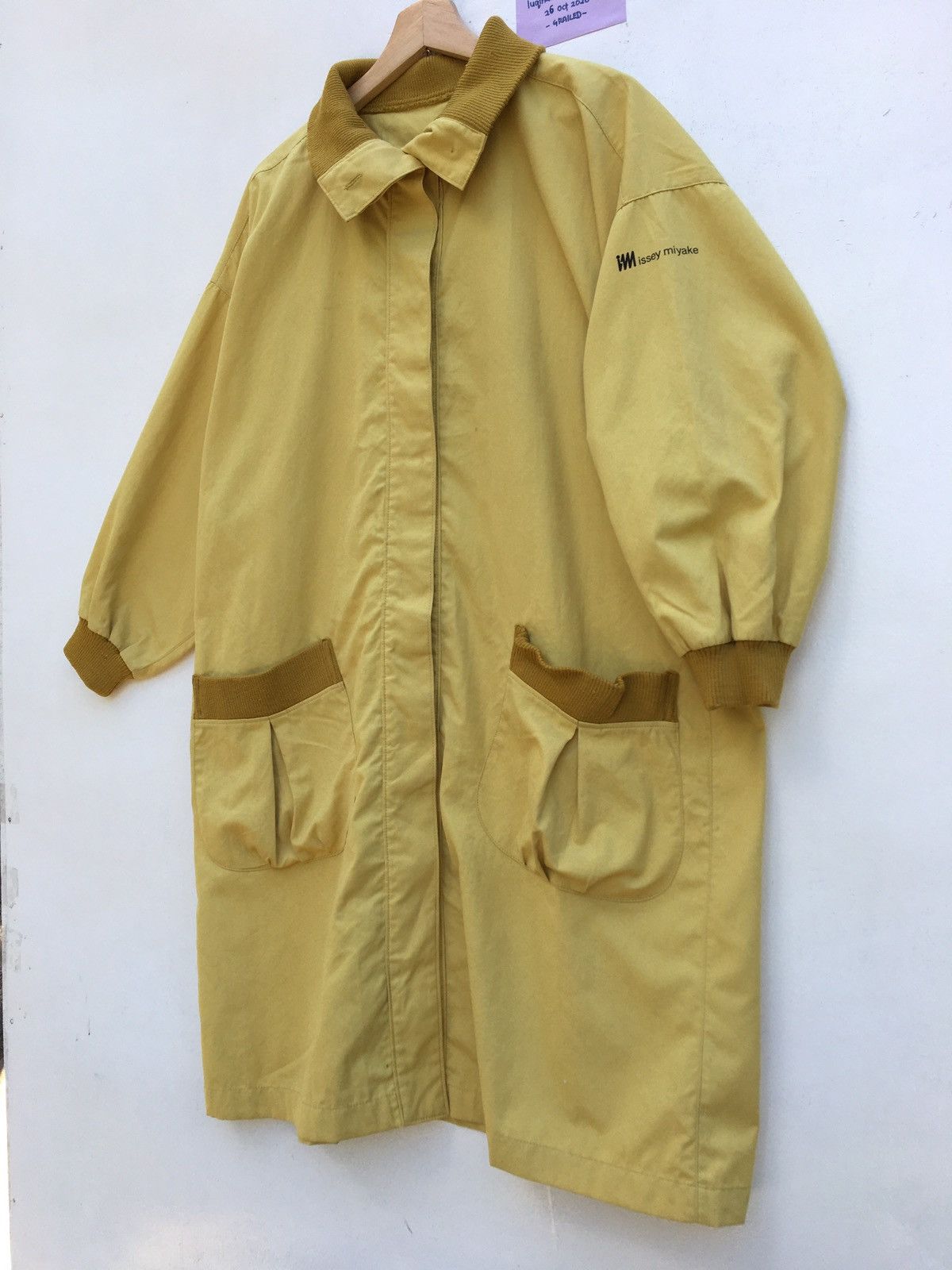 Issey Miyake × Vintage Issey Miyake Design Studio Rare Long Coat Squirrel Yellow Size US L / EU 52-54 / 3 - 4 Thumbnail