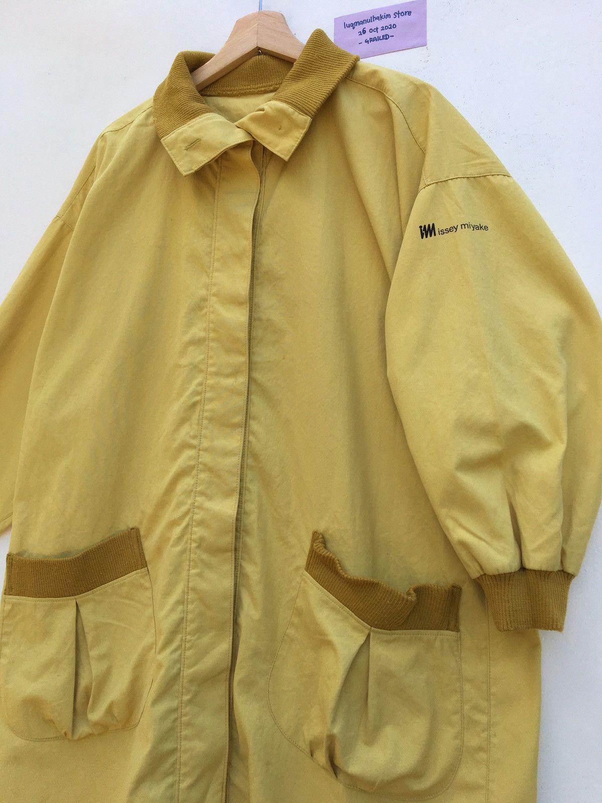 Issey Miyake × Vintage Issey Miyake Design Studio Rare Long Coat Squirrel Yellow Size US L / EU 52-54 / 3 - 7 Thumbnail