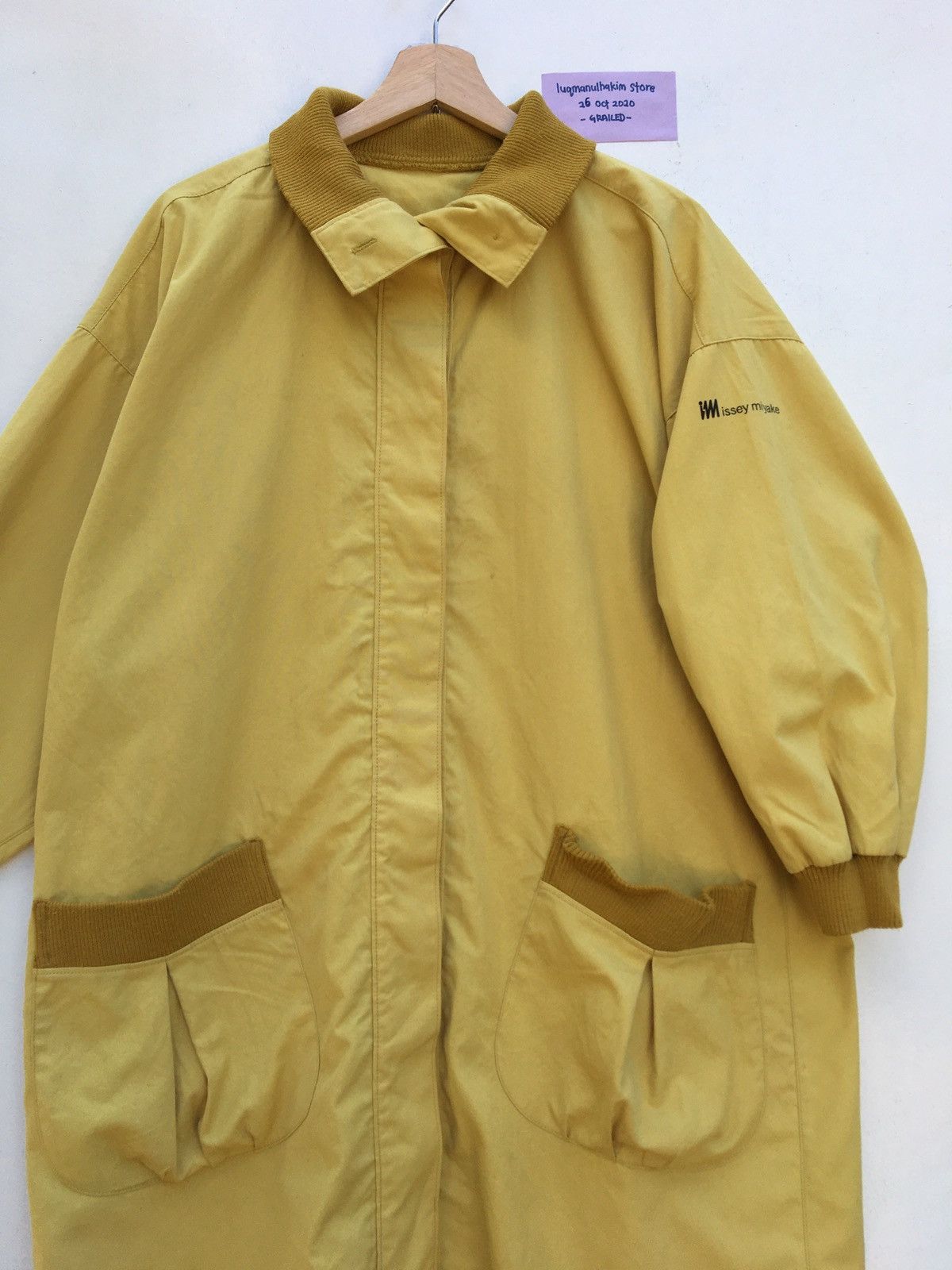 Issey Miyake × Vintage Issey Miyake Design Studio Rare Long Coat Squirrel Yellow Size US L / EU 52-54 / 3 - 6 Thumbnail