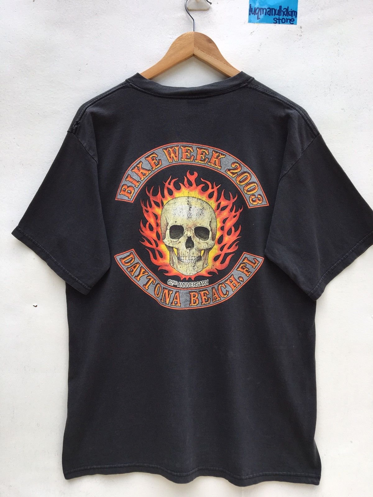 Vintage 2003 Daytona Beach Bike Week Skull T-Shirt