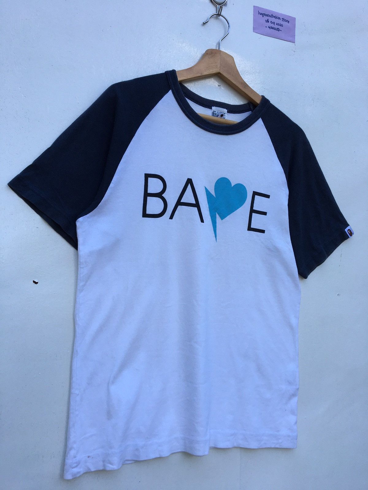 Bape Bape Sta Raglan Tee Size US M / EU 48-50 / 2 - 2 Thumbnail