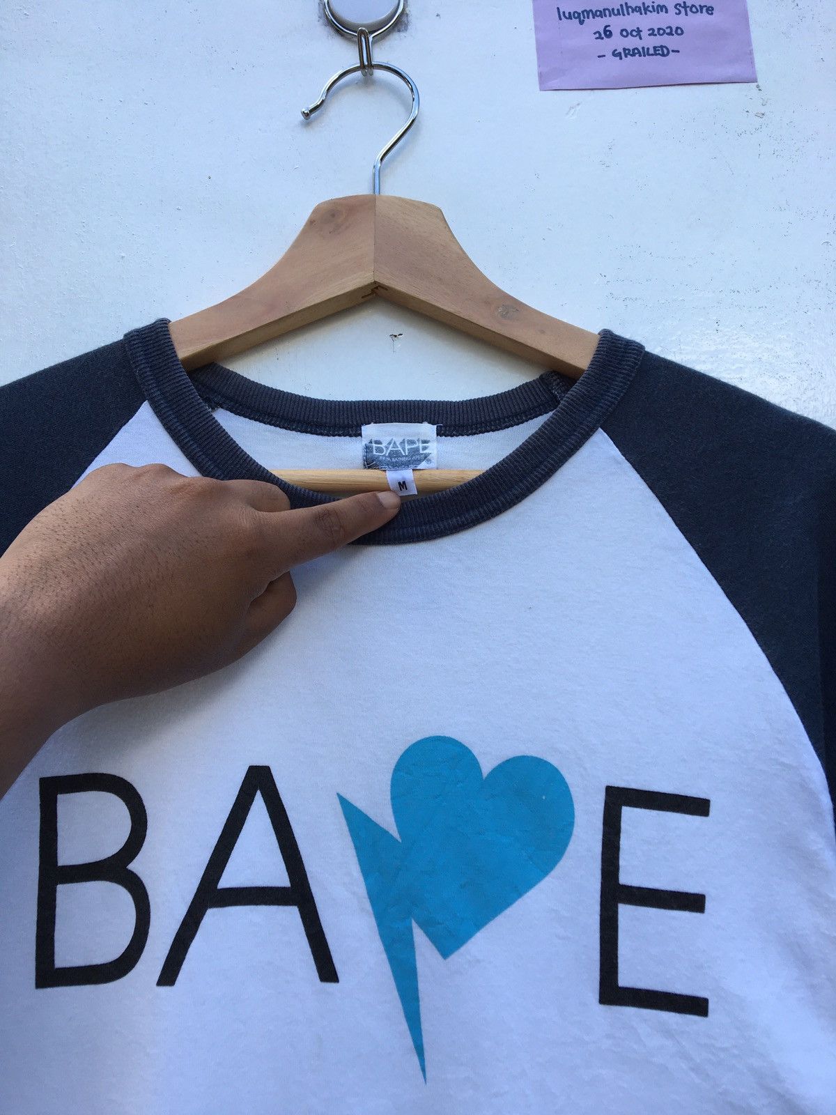 Bape Bape Sta Raglan Tee Size US M / EU 48-50 / 2 - 6 Thumbnail
