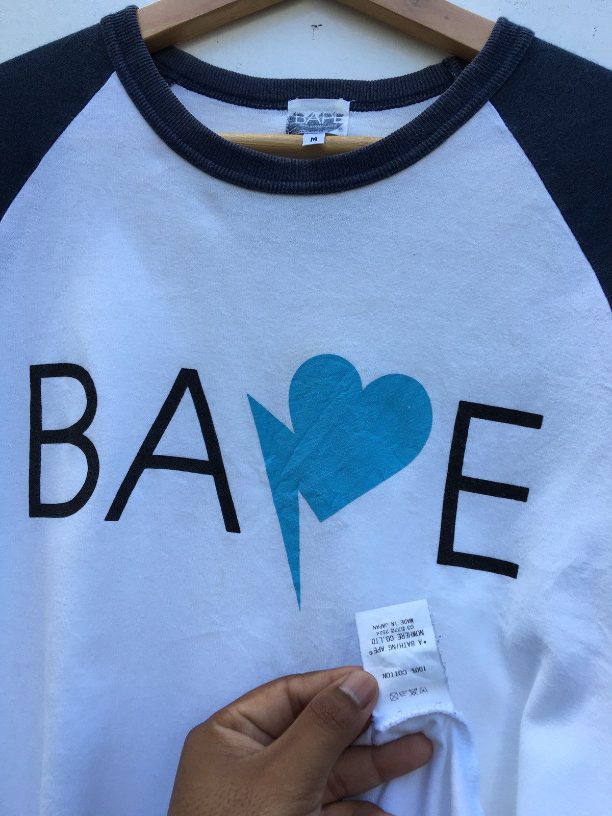 Bape Bape Sta Raglan Tee Size US M / EU 48-50 / 2 - 15 Thumbnail