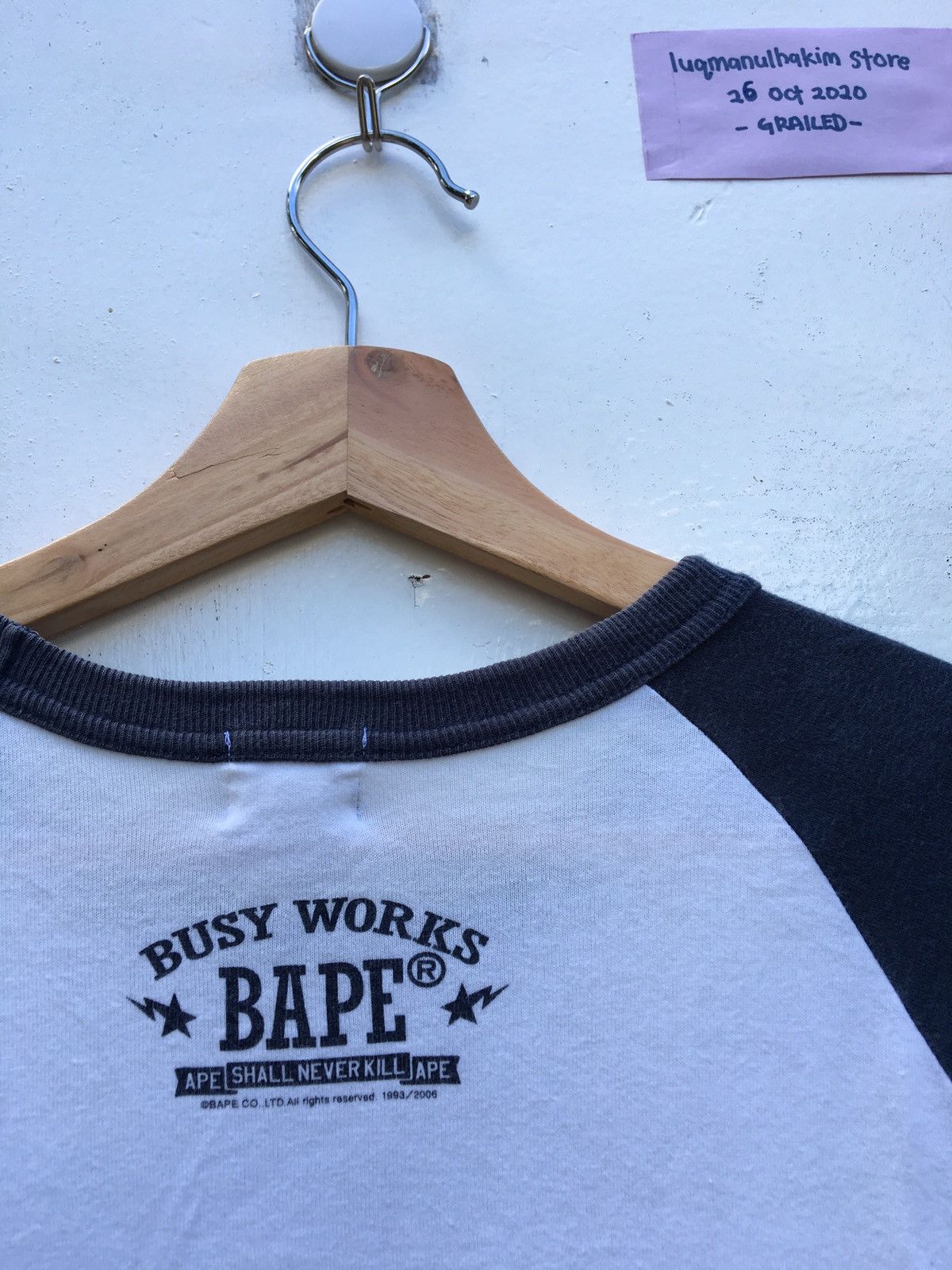 Bape Bape Sta Raglan Tee Size US M / EU 48-50 / 2 - 12 Thumbnail