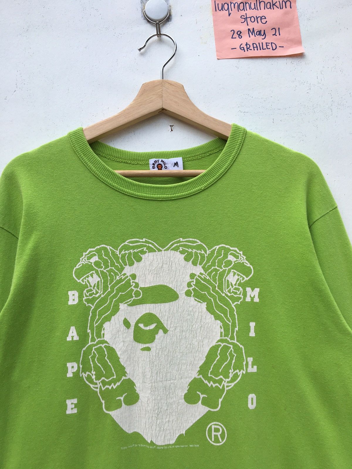 Bape Baby Milo Long Sleeve Tee (2006) Size US M / EU 48-50 / 2 - 5 Thumbnail