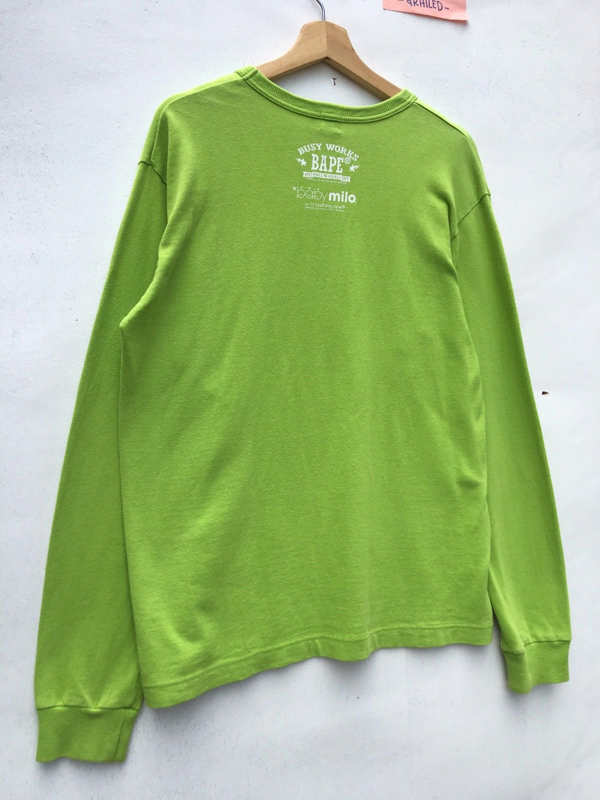 Bape Baby Milo Long Sleeve Tee (2006) Size US M / EU 48-50 / 2 - 16 Thumbnail