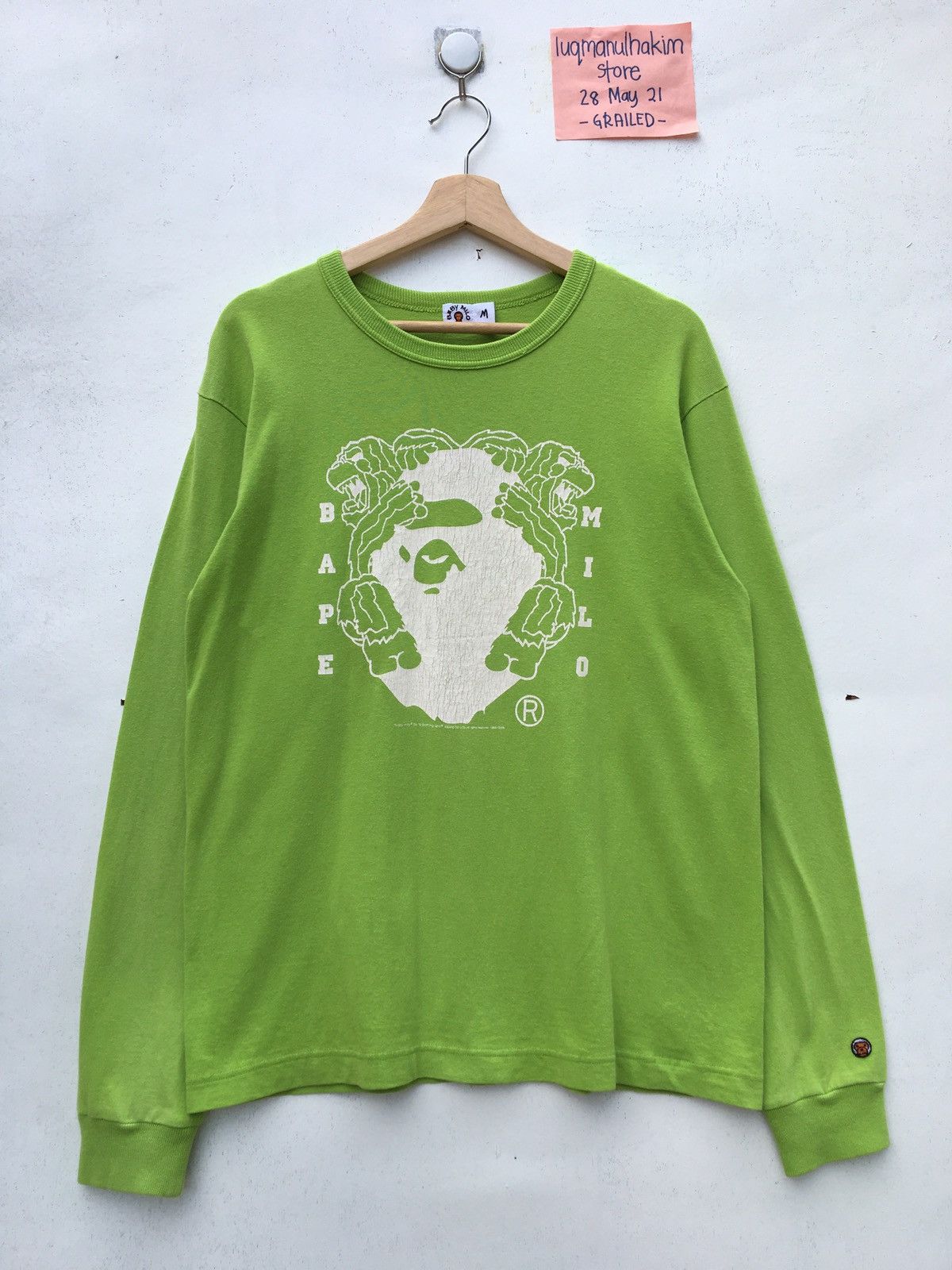 Bape Baby Milo Long Sleeve Tee (2006) Size US M / EU 48-50 / 2 - 1 Thumbnail