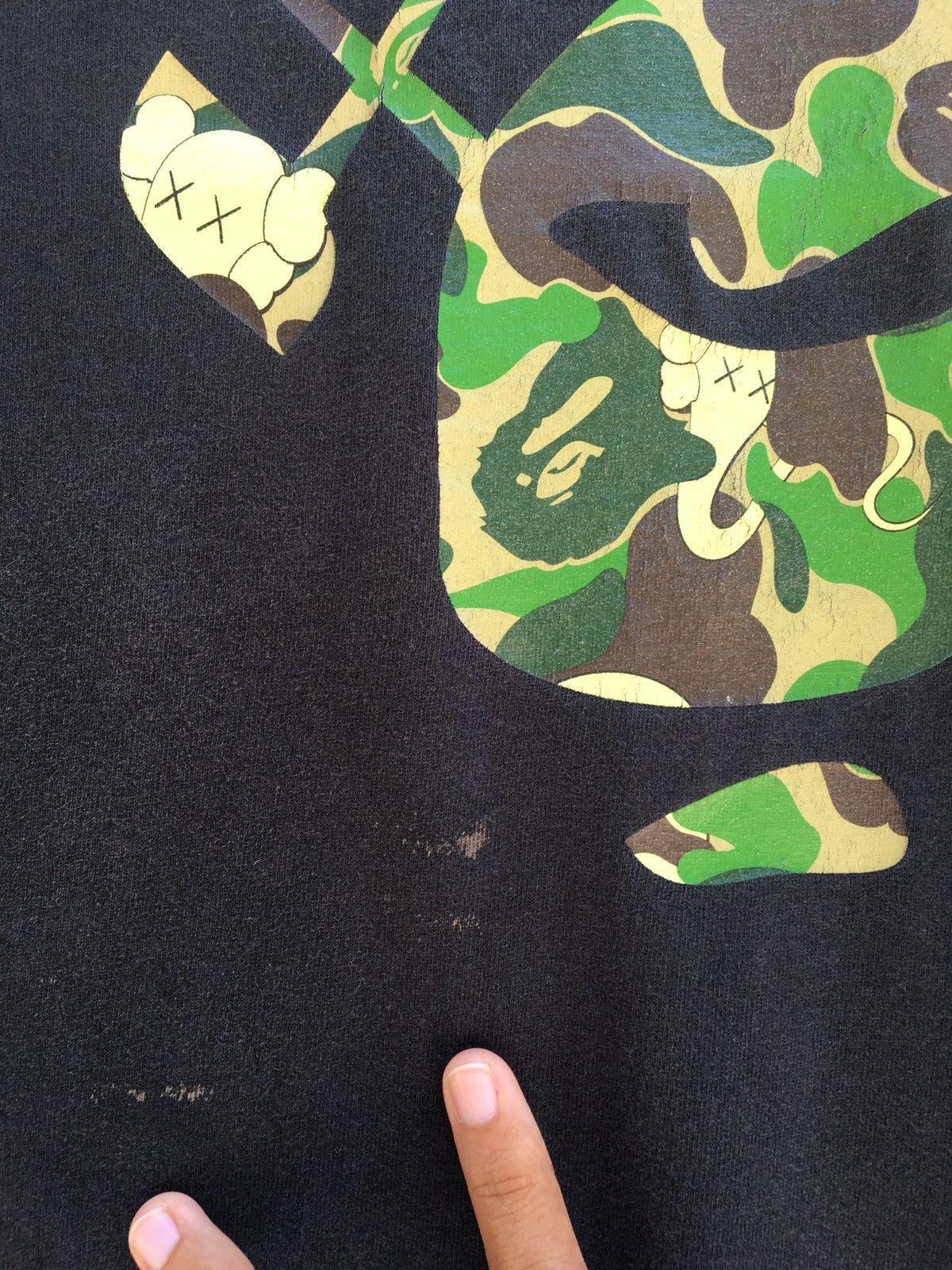 Bape × Kaws Bape x Kaws Ape Face Tee Size US L / EU 52-54 / 3 - 6 Thumbnail