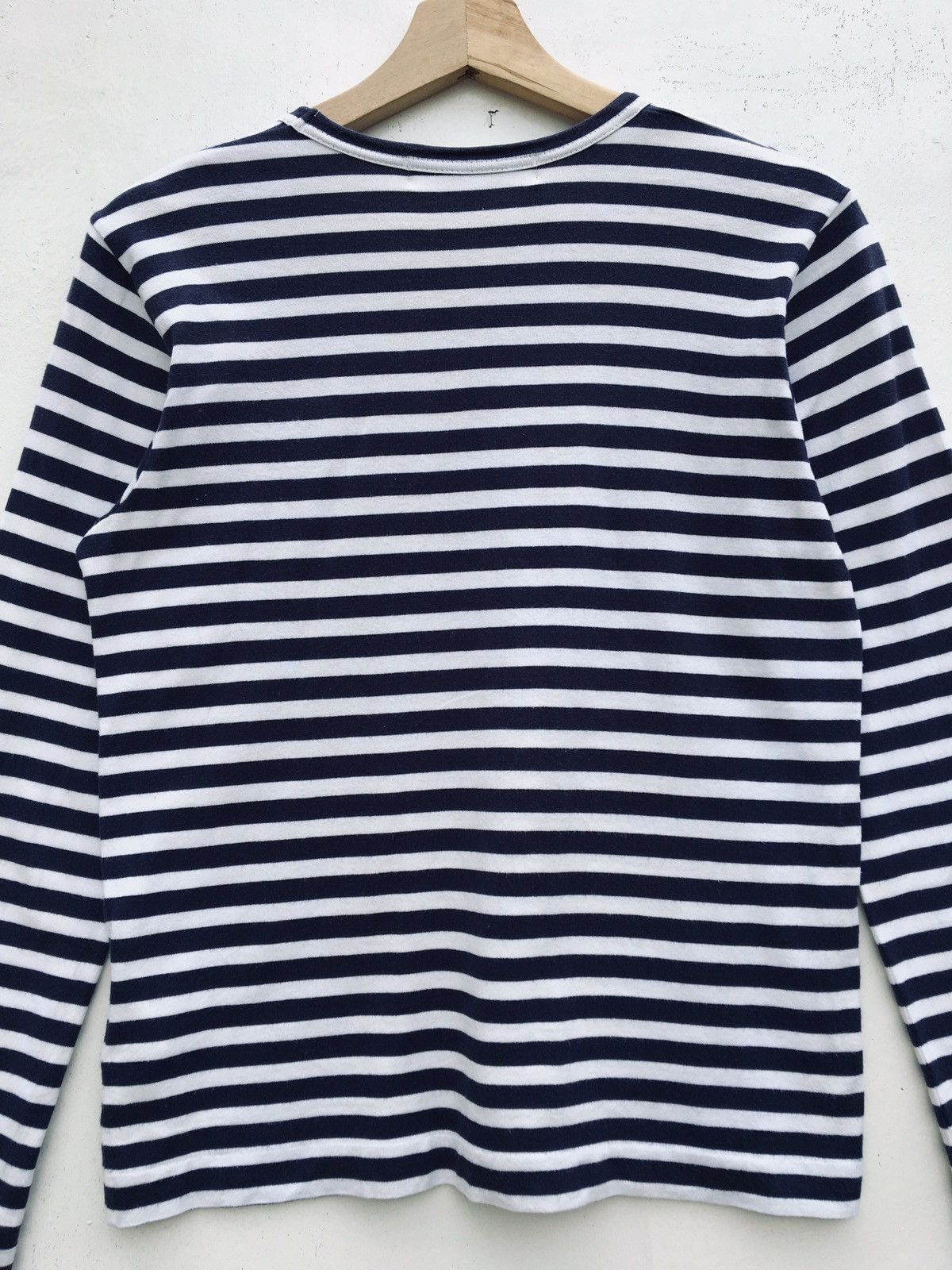 Comme des Garcons PLAY Vintage CDG Play Striped Blue Longsleeve Shirt Size US M / EU 48-50 / 2 - 18 Thumbnail