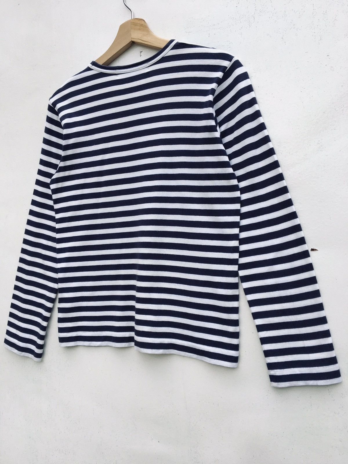 Comme des Garcons PLAY Vintage CDG Play Striped Blue Longsleeve Shirt Size US M / EU 48-50 / 2 - 17 Thumbnail