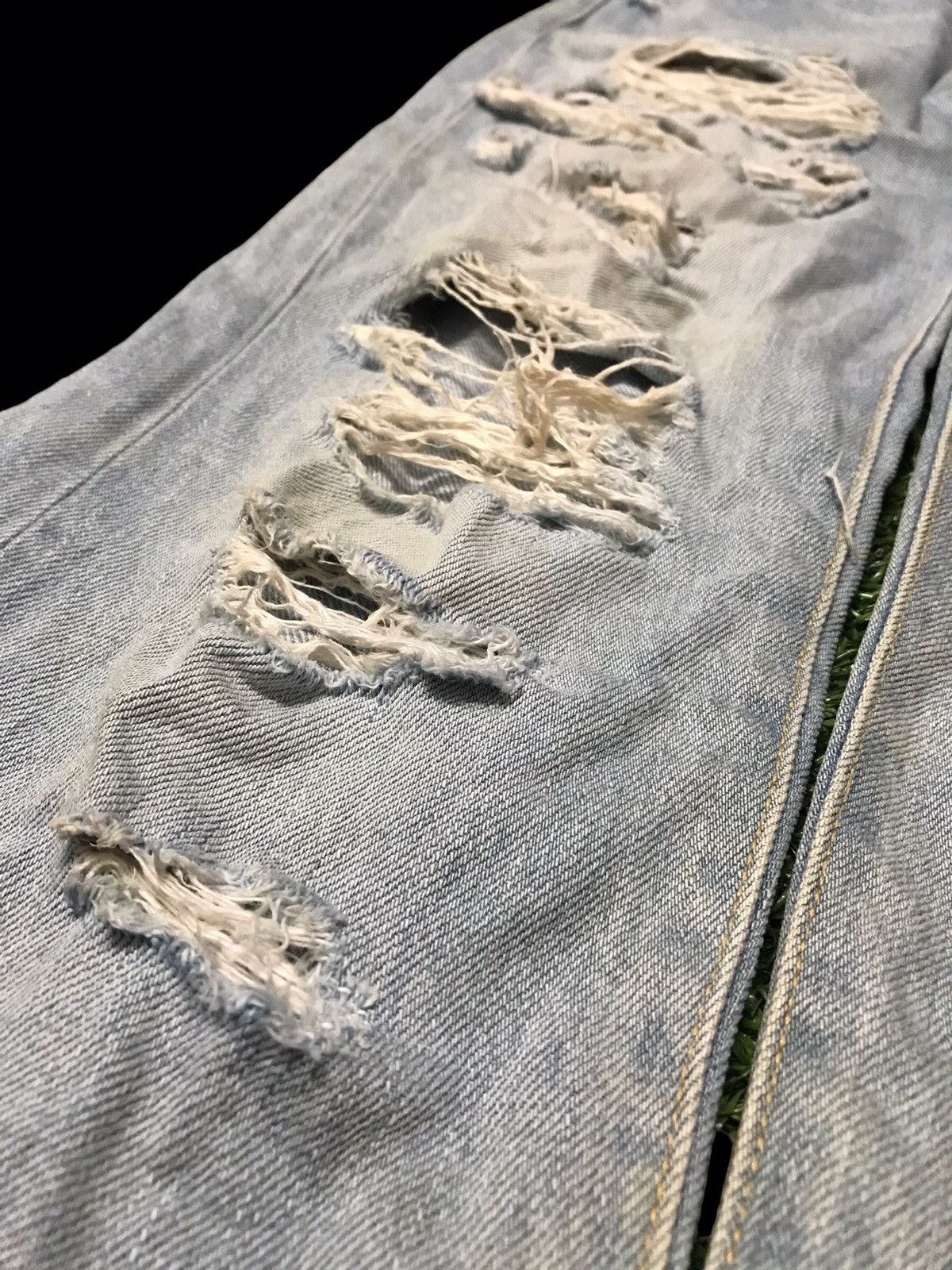 Japanese Brand × Vintage MR GENTLEMEN Made in Japan Distressed Denim Jeans Very Rare Size US 31 - 4 Thumbnail