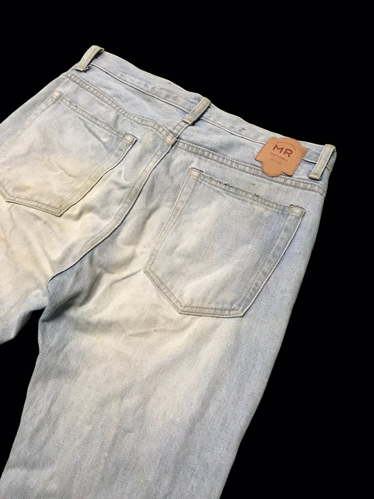 Japanese Brand × Vintage MR GENTLEMEN Made in Japan Distressed Denim Jeans Very Rare Size US 31 - 12 Thumbnail