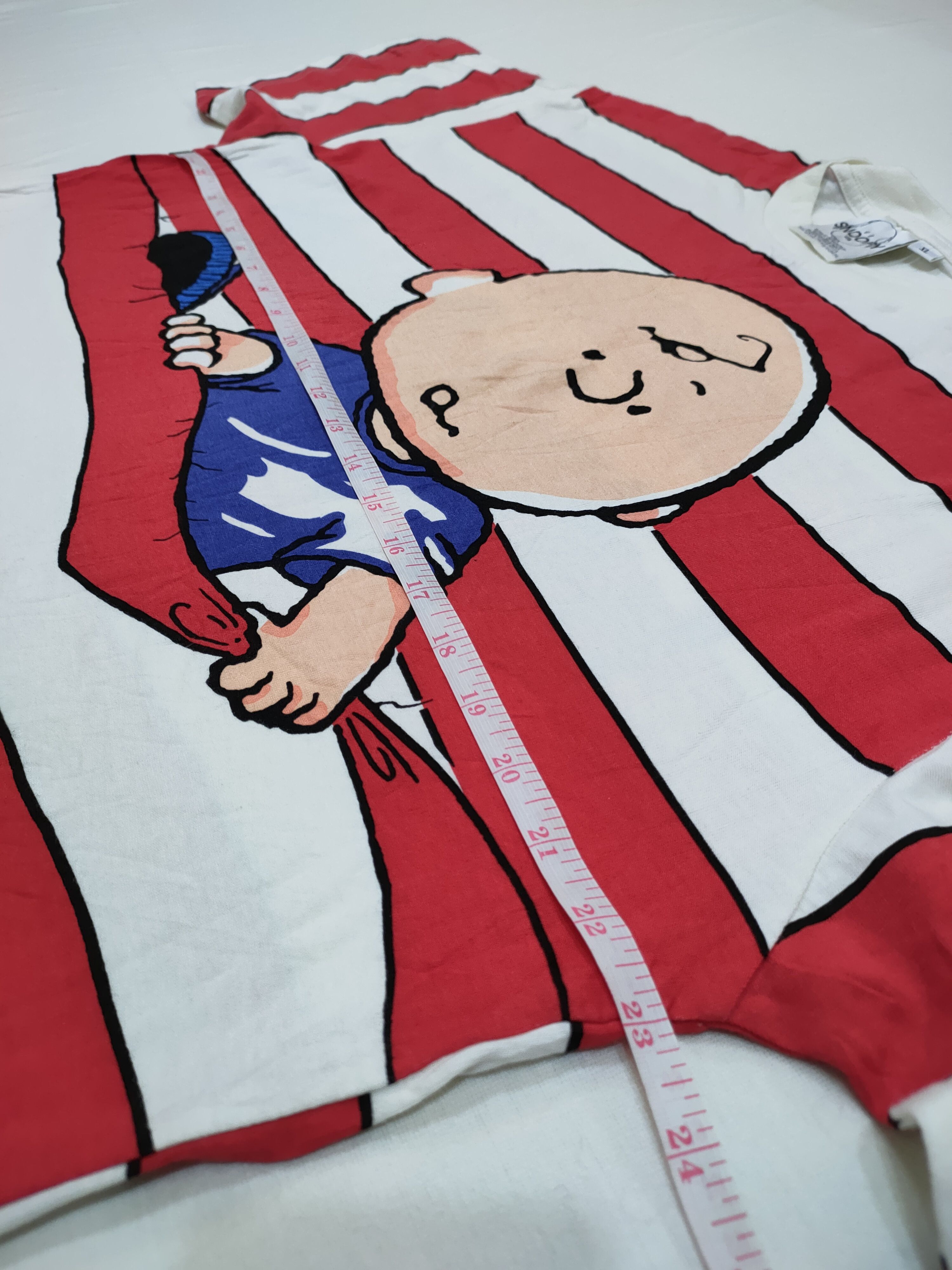 Cartoon Network × Vintage VINTAGE SNOOPY CHARLIE BROWN STRIPED FULL PRINT SHIRT Size US XL / EU 56 / 4 - 6 Thumbnail