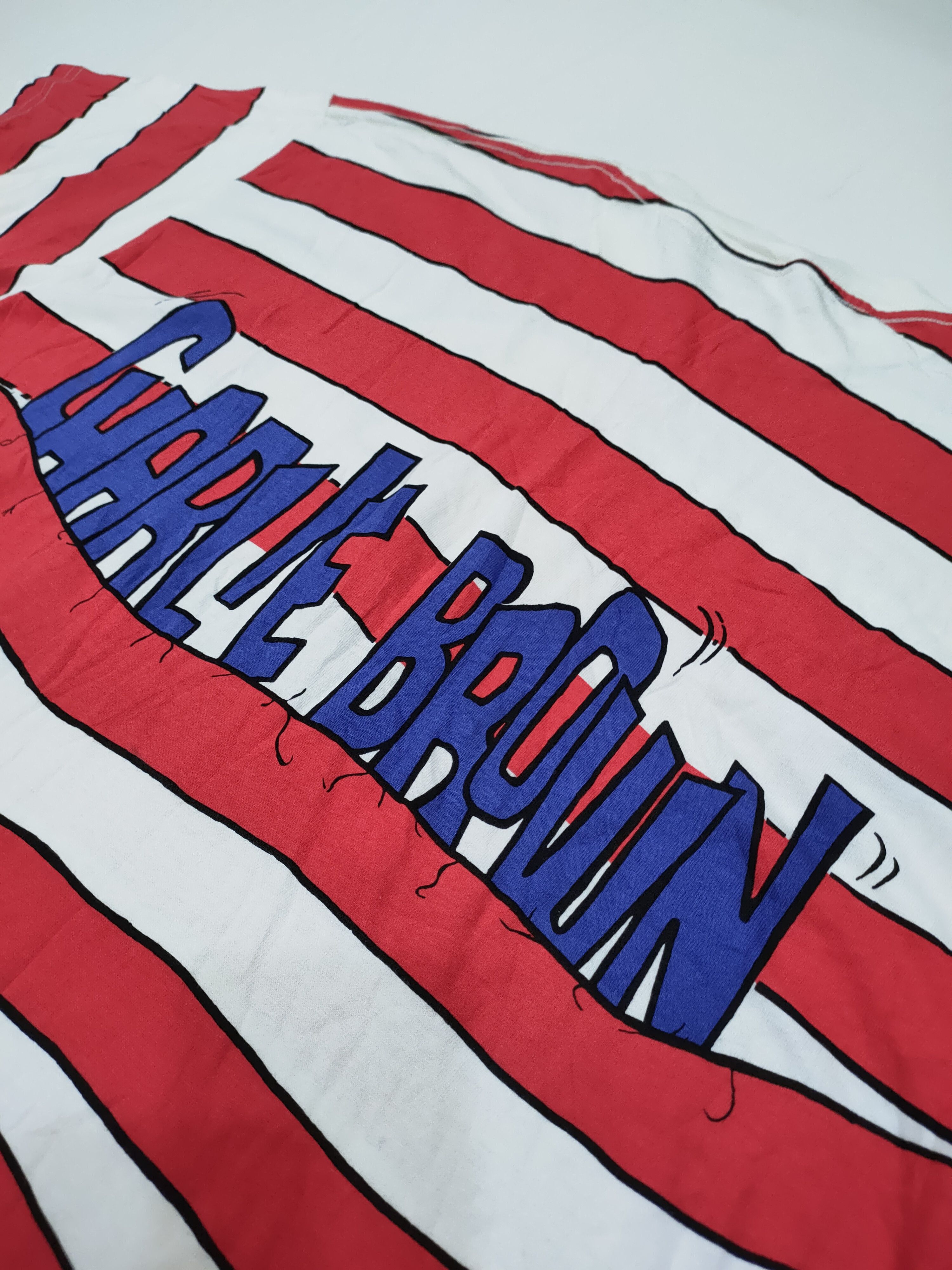 Cartoon Network × Vintage VINTAGE SNOOPY CHARLIE BROWN STRIPED FULL PRINT SHIRT Size US XL / EU 56 / 4 - 8 Thumbnail