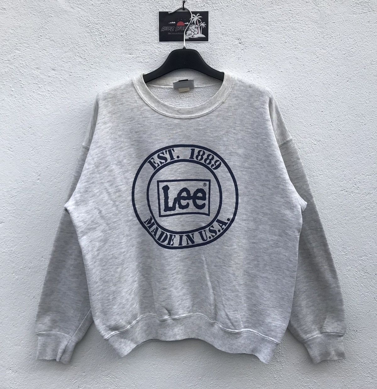 Lee Vintage Lee Made In Usa Crewneck Sweatshirt Size US L / EU 52-54 / 3 - 1 Thumbnail