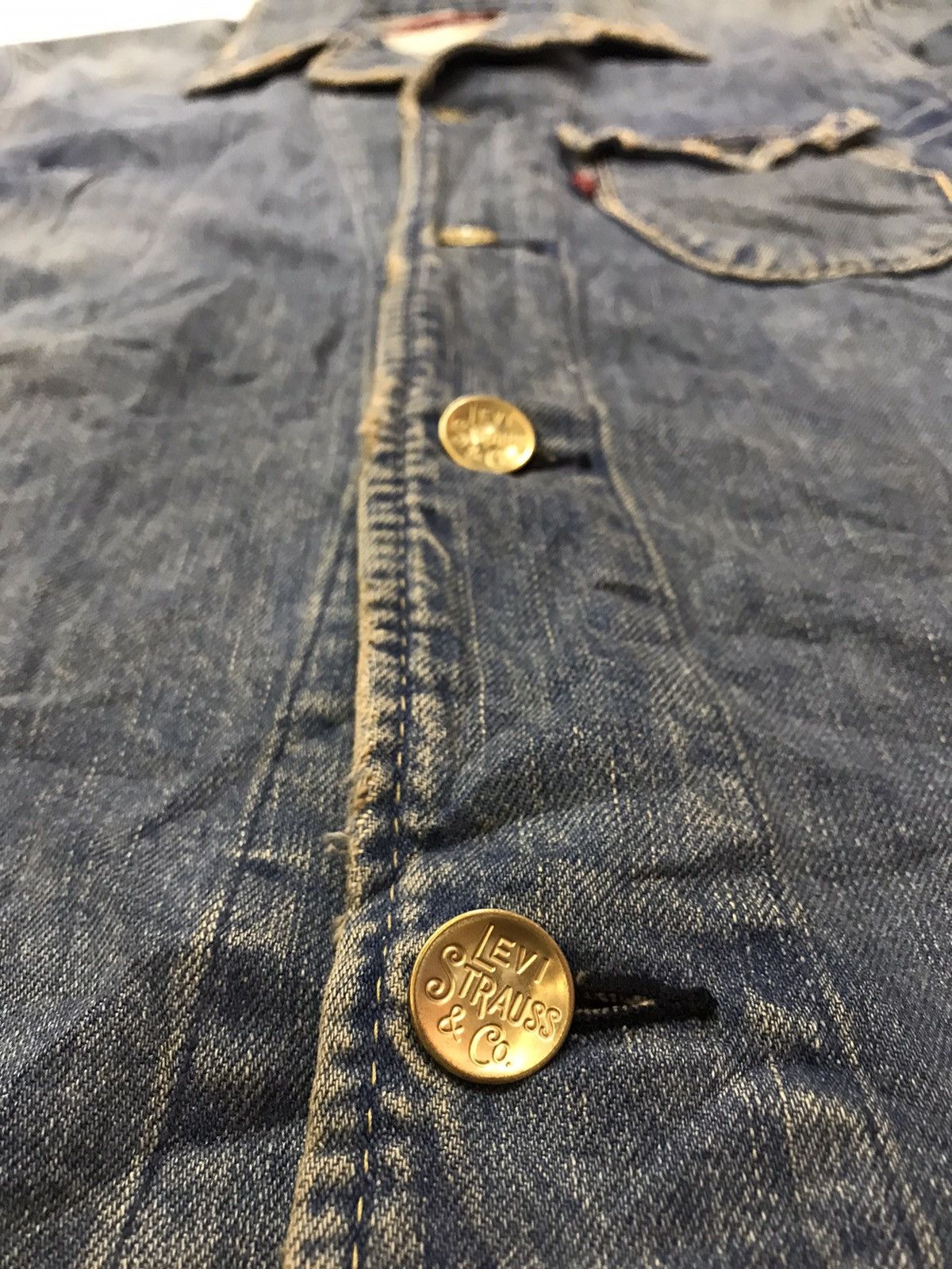 Levi's VINTAGE LEVI’S REDLOOP DENIM BLAZER JACKET L Size 38L - 5 Thumbnail