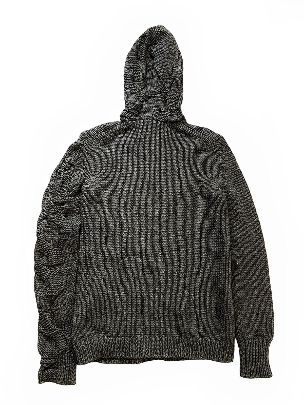 Balenciaga 2012 Oversized Hybrid Knit Hoodie Size US XS / EU 42 / 0 - 3 Thumbnail