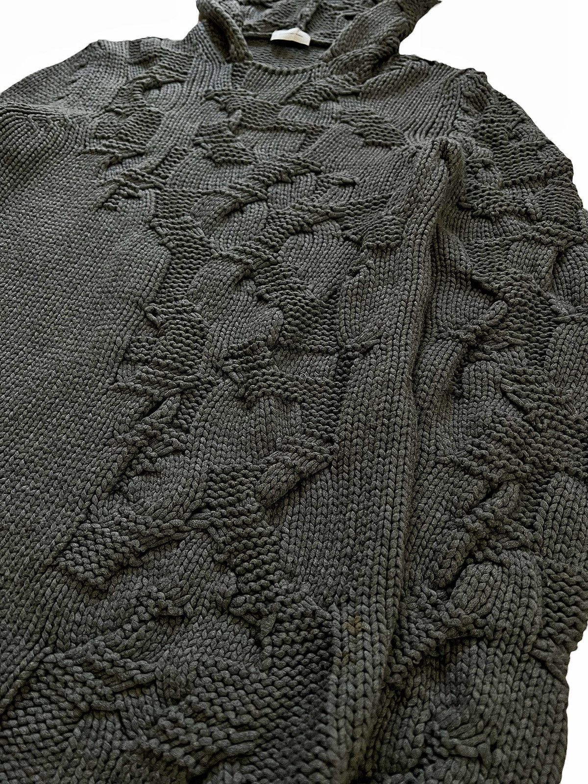 Balenciaga 2012 Oversized Hybrid Knit Hoodie Size US XS / EU 42 / 0 - 2 Thumbnail